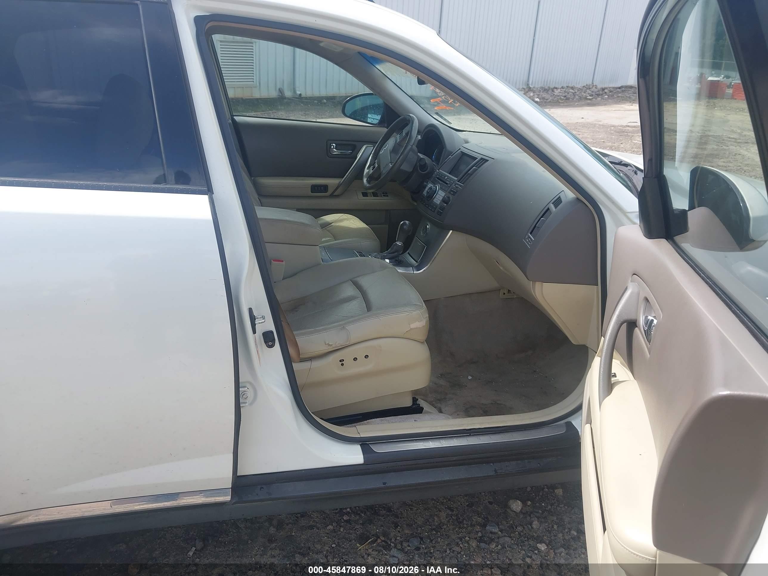 2006 Infiniti Fx35 White vin: JNRAS08W76X208982