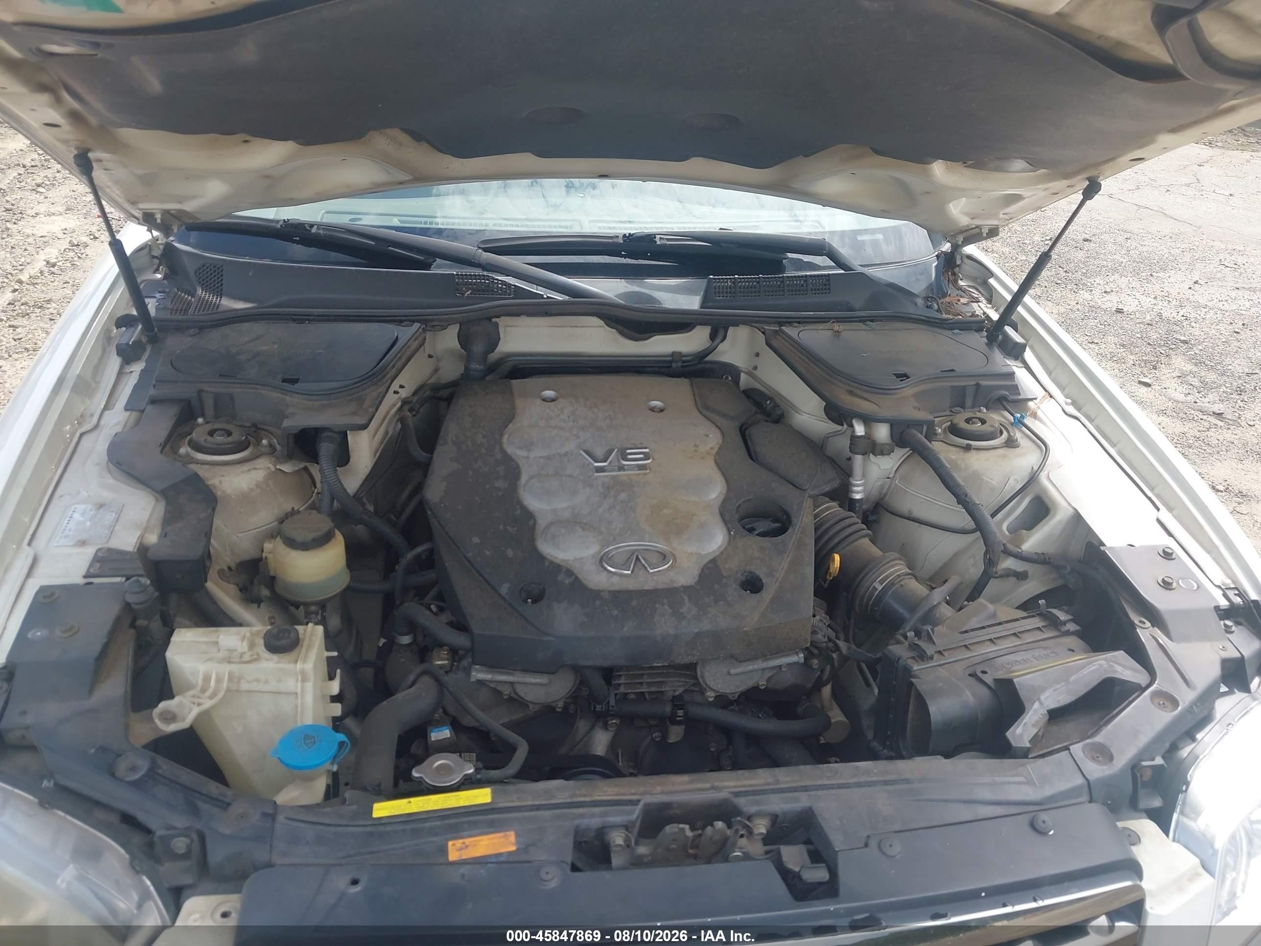 2006 Infiniti Fx35 White vin: JNRAS08W76X208982