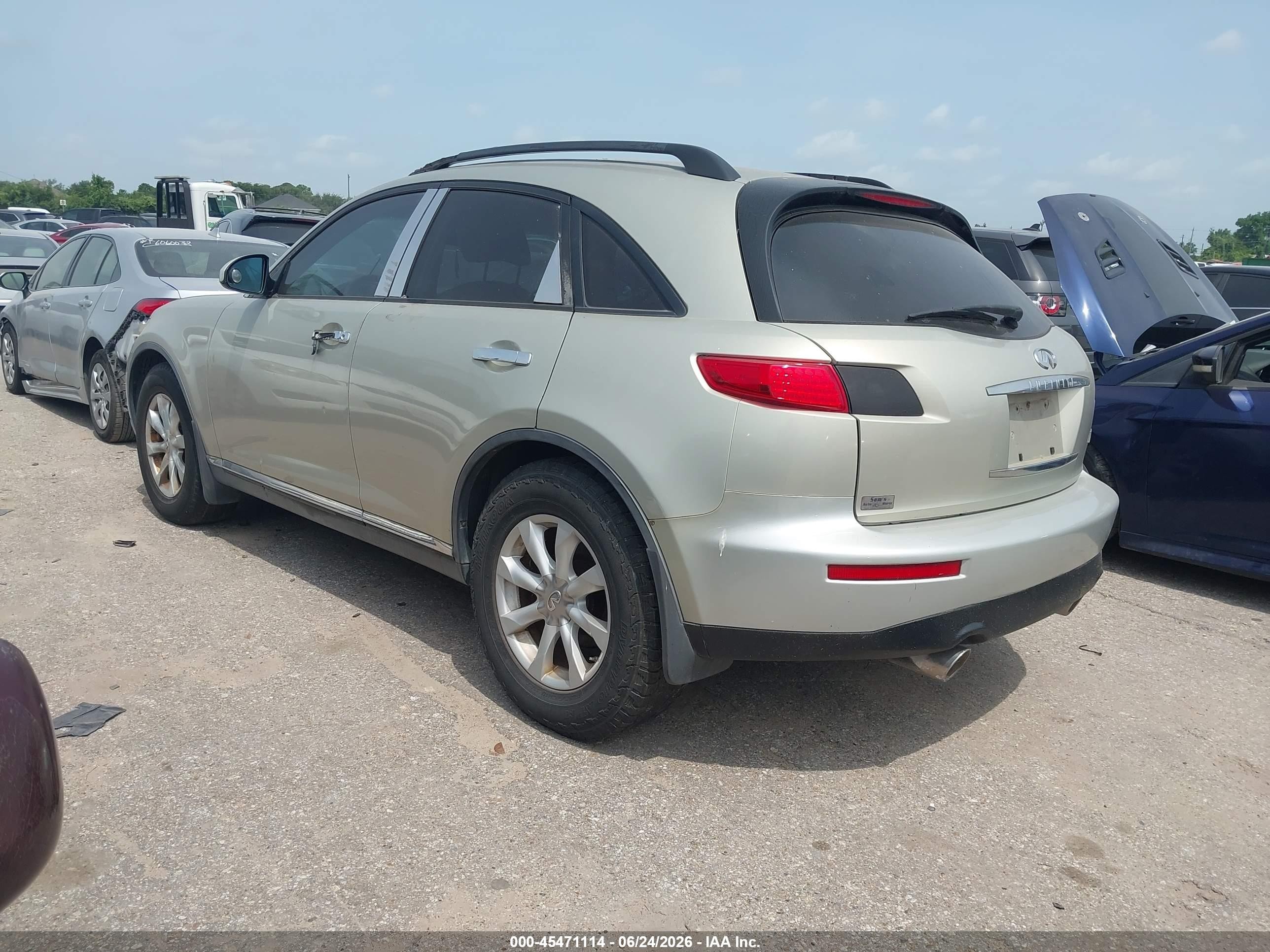 2006 Infiniti Fx35   Gold vin: JNRAS08W76X209713