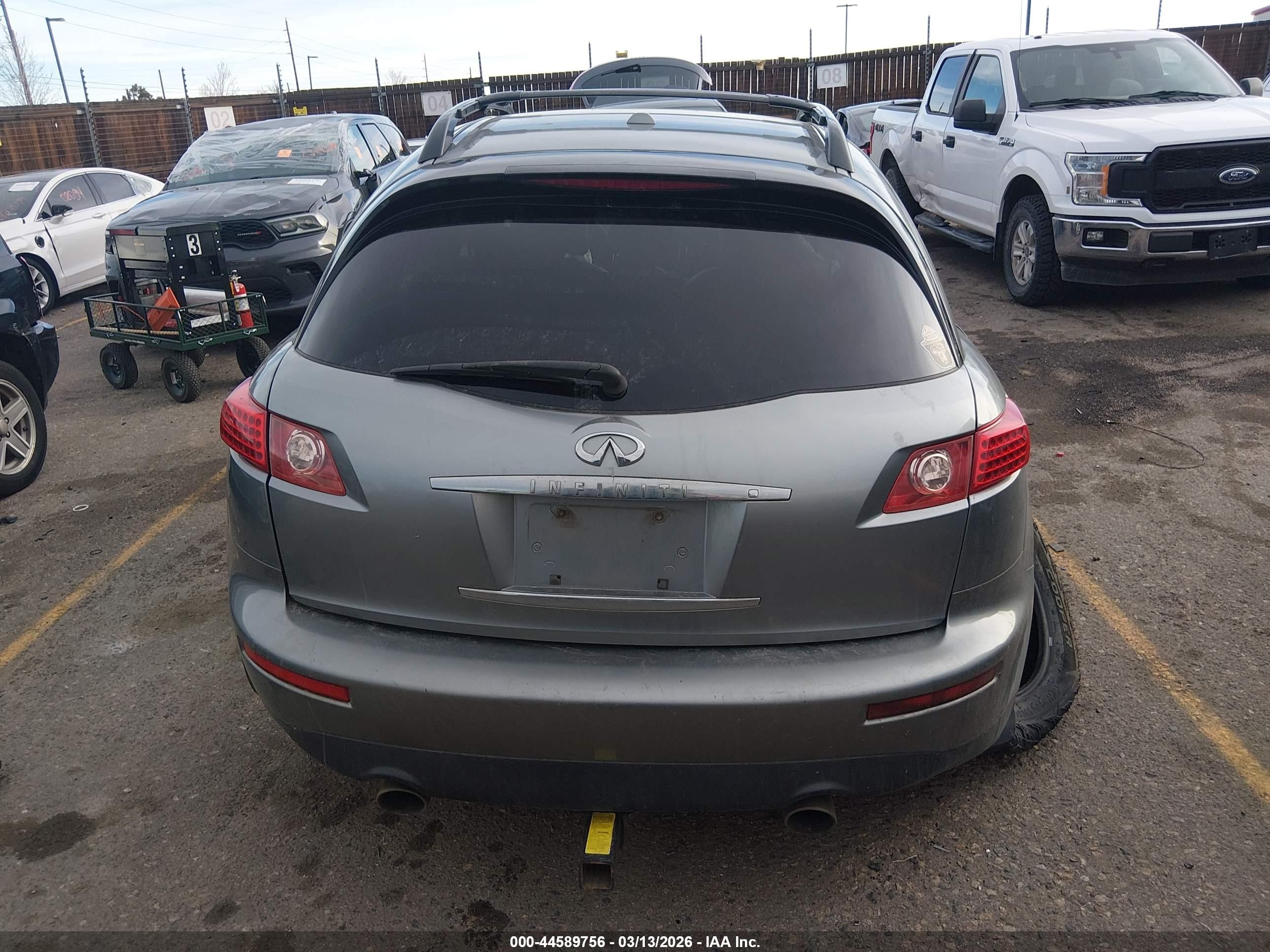 2007 Infiniti Fx35   Silver vin: JNRAS08W77X200186