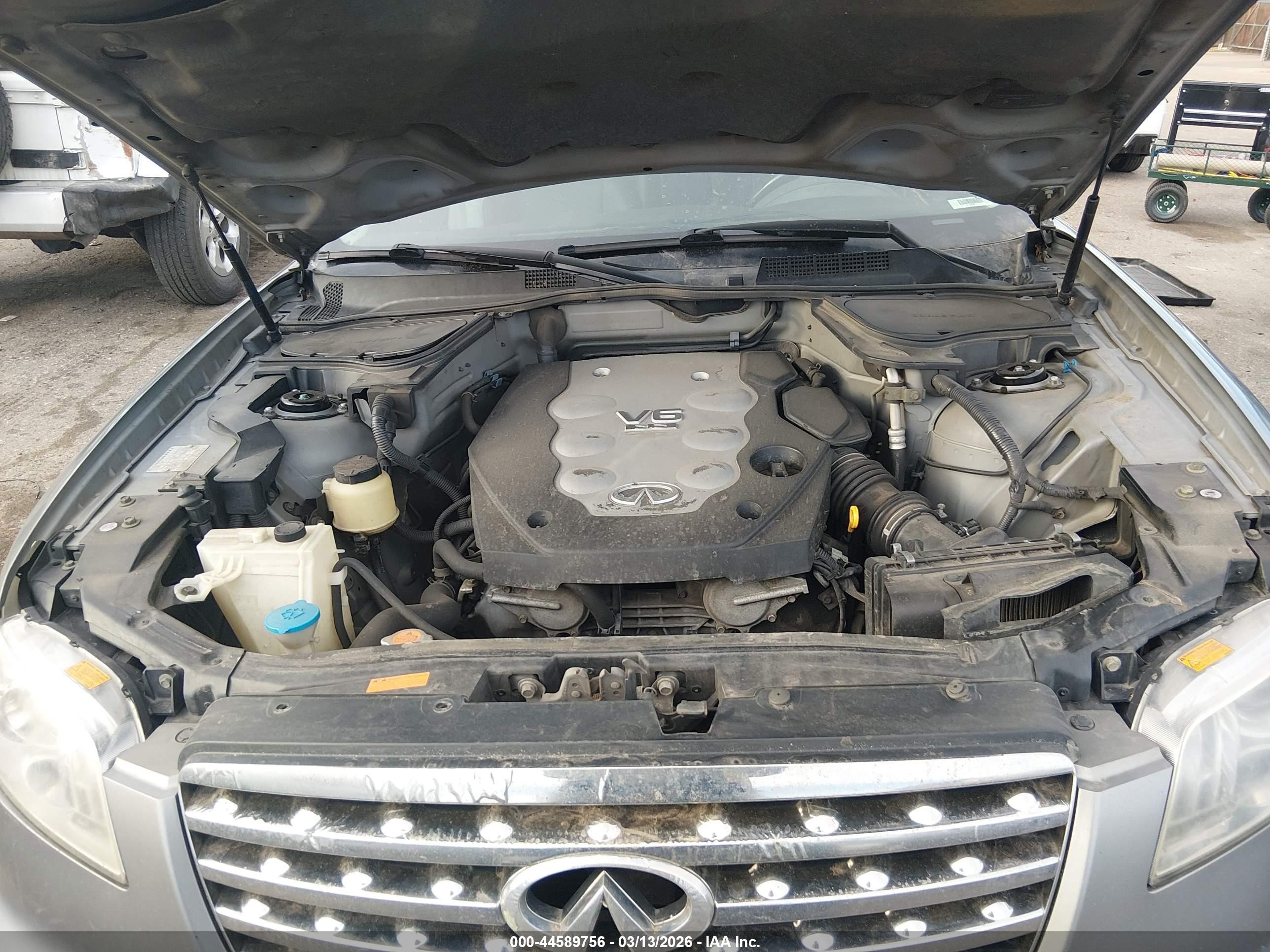 2007 Infiniti Fx35   Silver vin: JNRAS08W77X200186