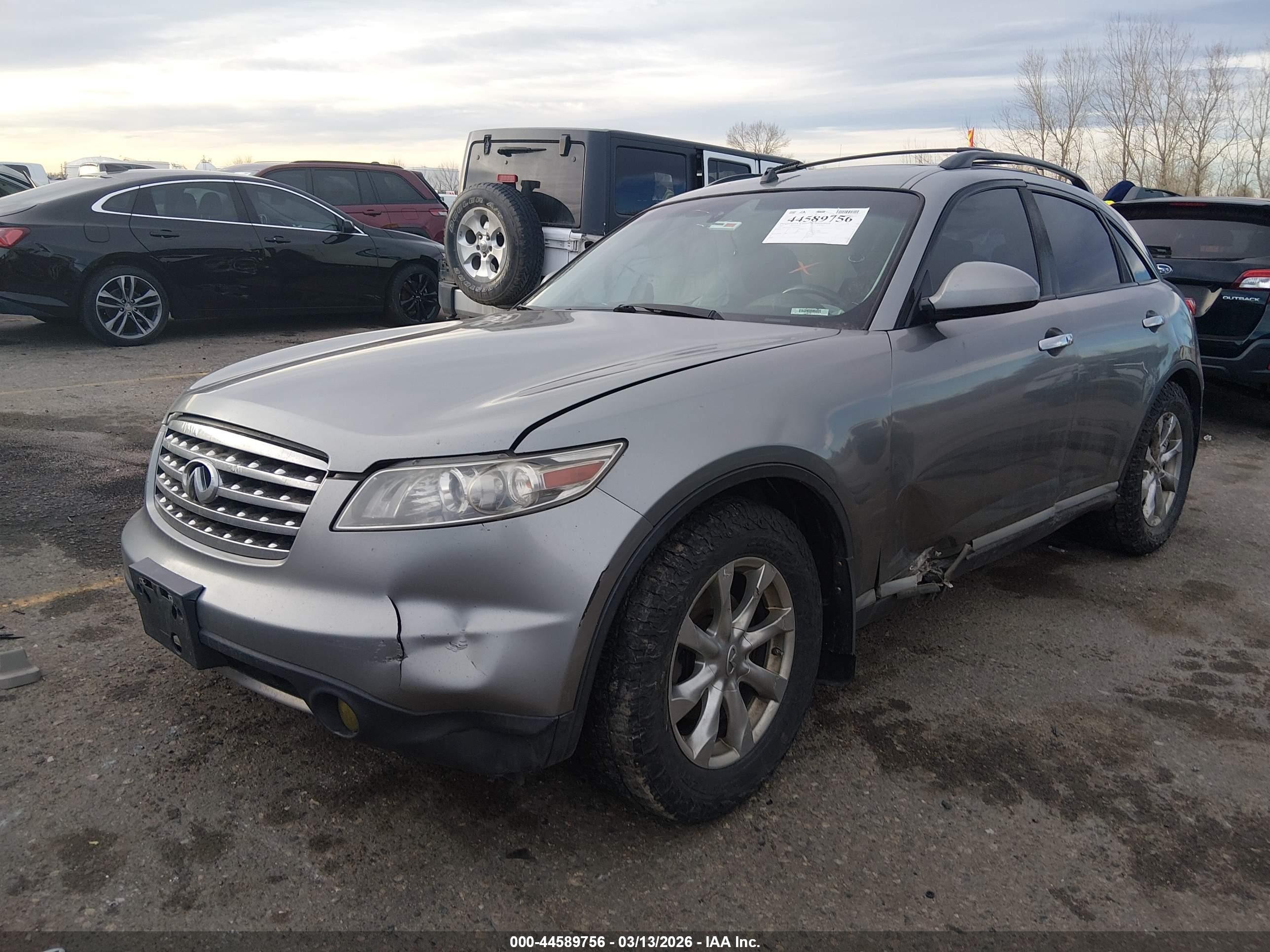 2007 Infiniti Fx35   Silver vin: JNRAS08W77X200186