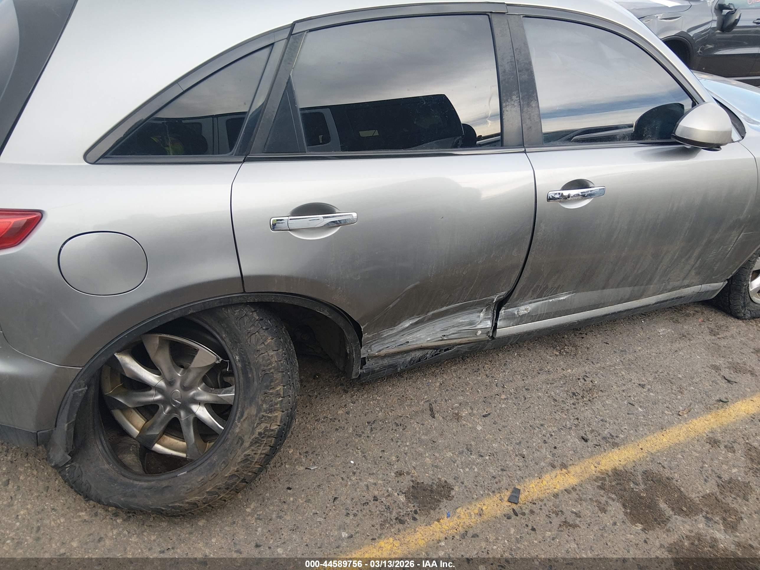 2007 Infiniti Fx35   Silver vin: JNRAS08W77X200186