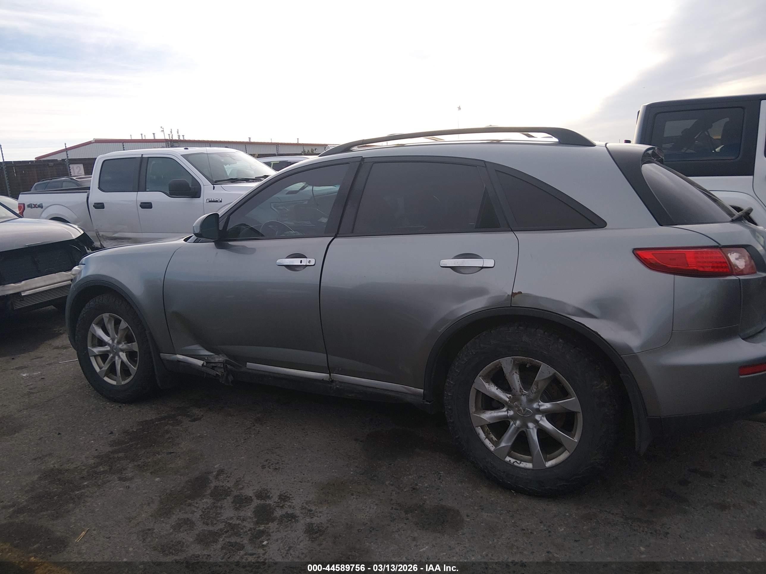 2007 Infiniti Fx35   Silver vin: JNRAS08W77X200186