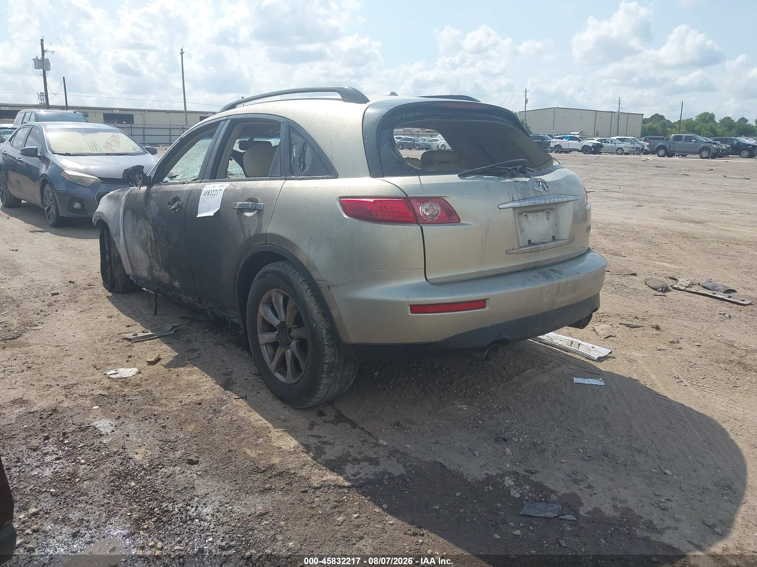 2008 Infiniti Fx35   Beige vin: JNRAS08W78X209567