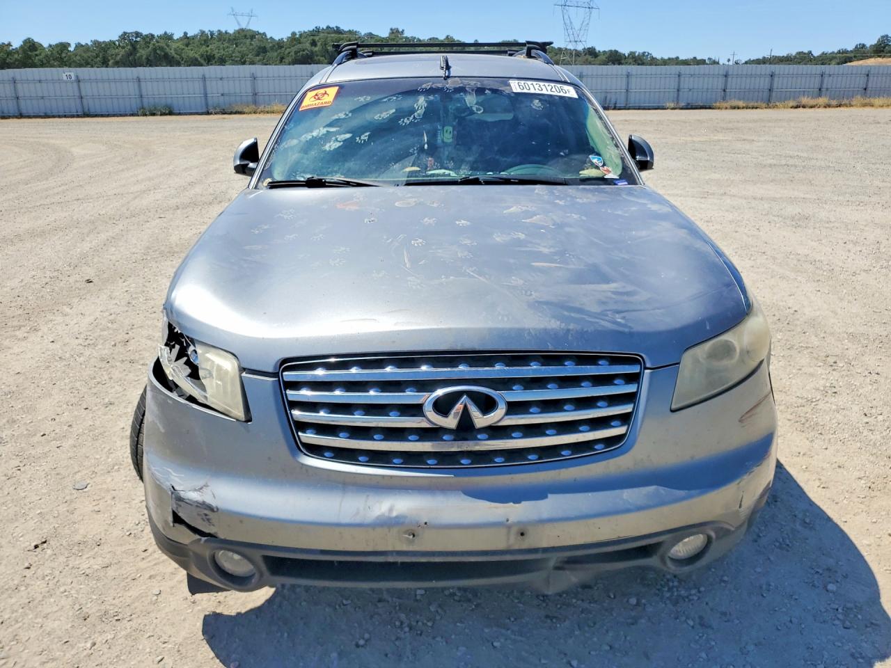 2005 Infiniti Fx35 Base Silver vin: JNRAS08W85X213672