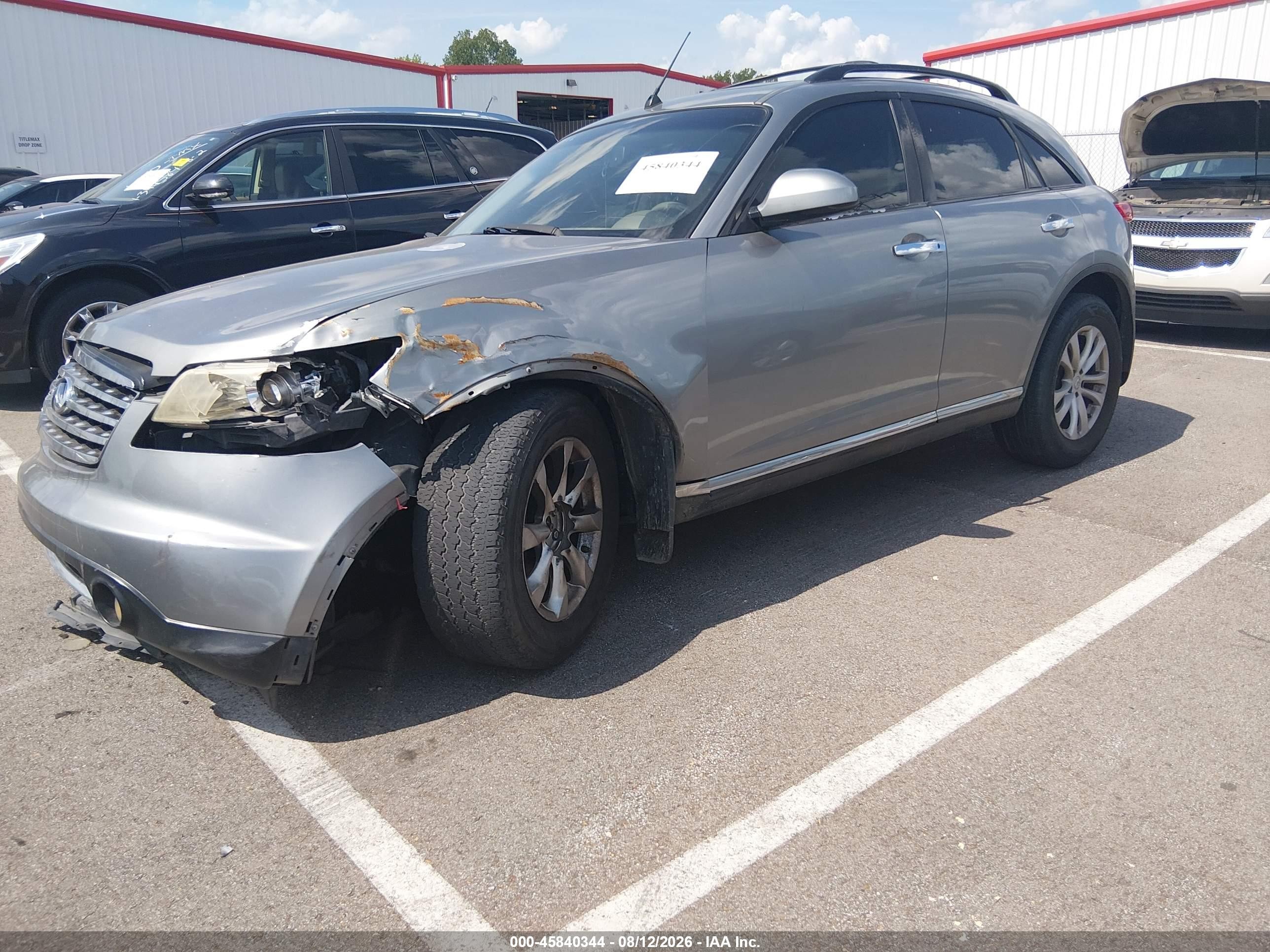 2008 Infiniti Fx35 Серый vin: JNRAS08W88X204927