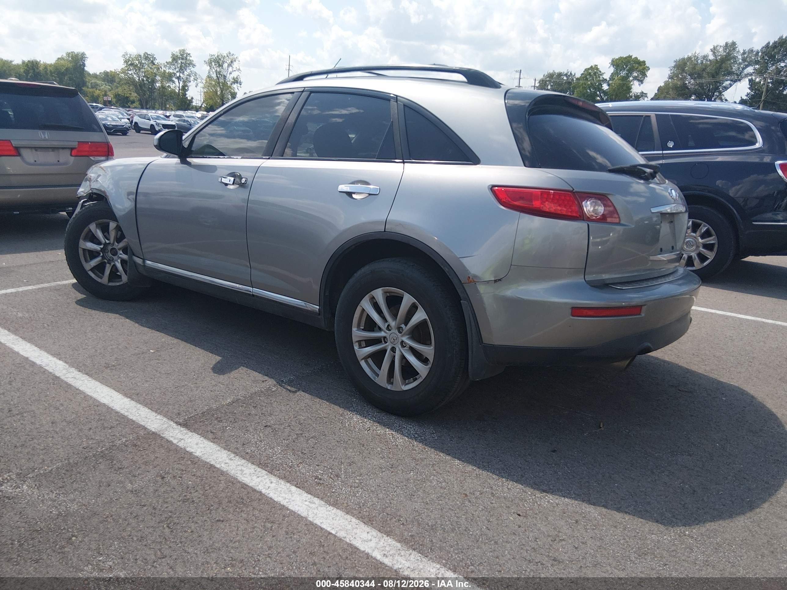 2008 Infiniti Fx35 Серый vin: JNRAS08W88X204927