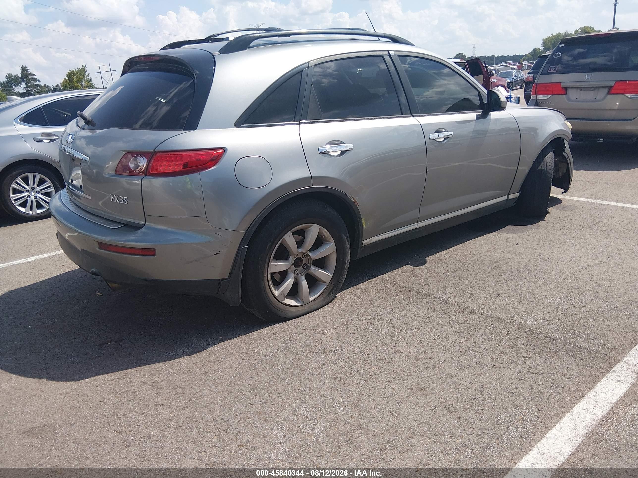 2008 Infiniti Fx35 Серый vin: JNRAS08W88X204927