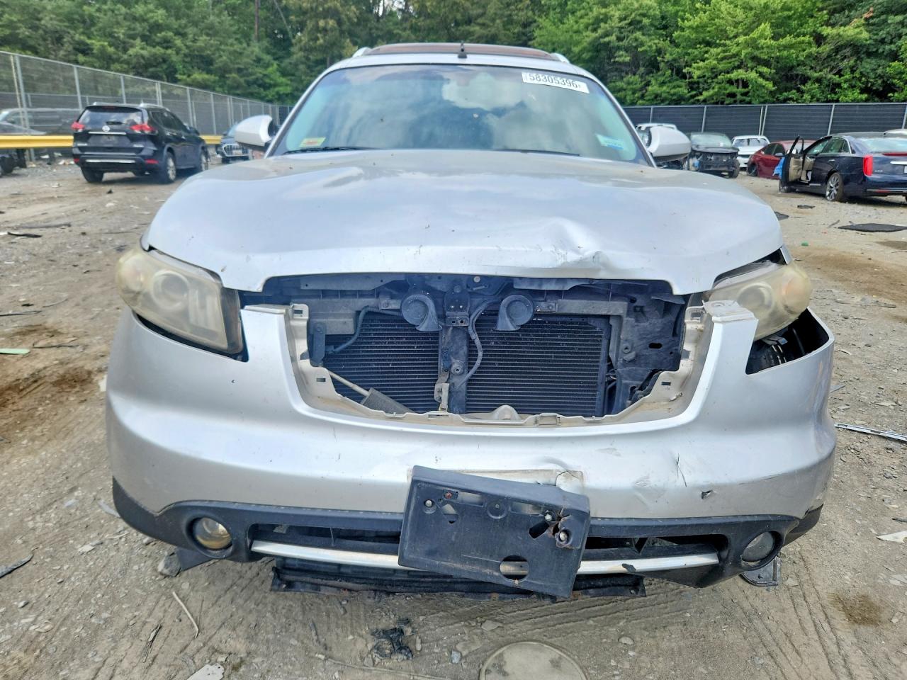 2008 Infiniti Fx35 Base Silver vin: JNRAS08W98X204077