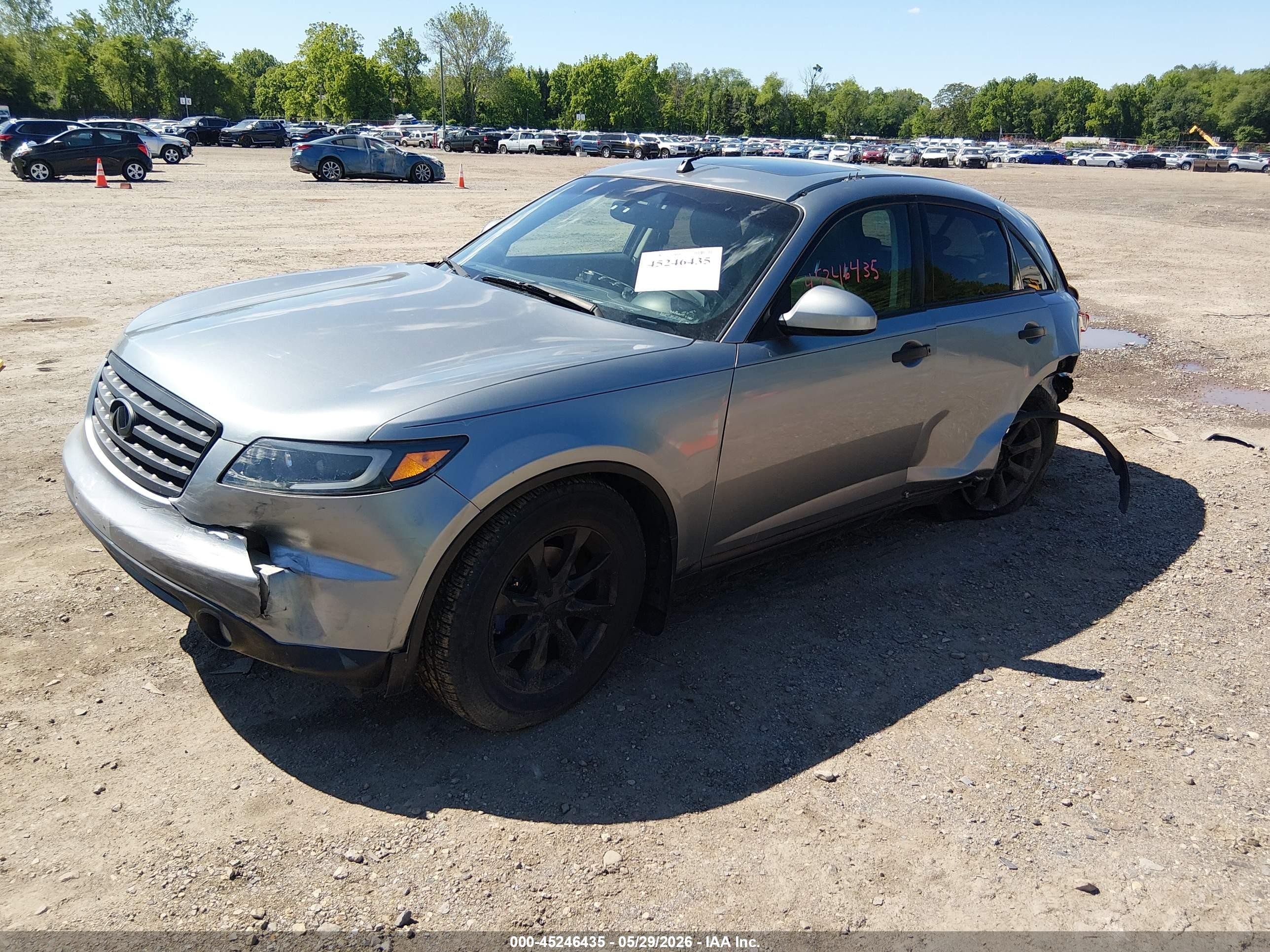 2008 Infiniti Fx35   Gray vin: JNRAS08W98X205066