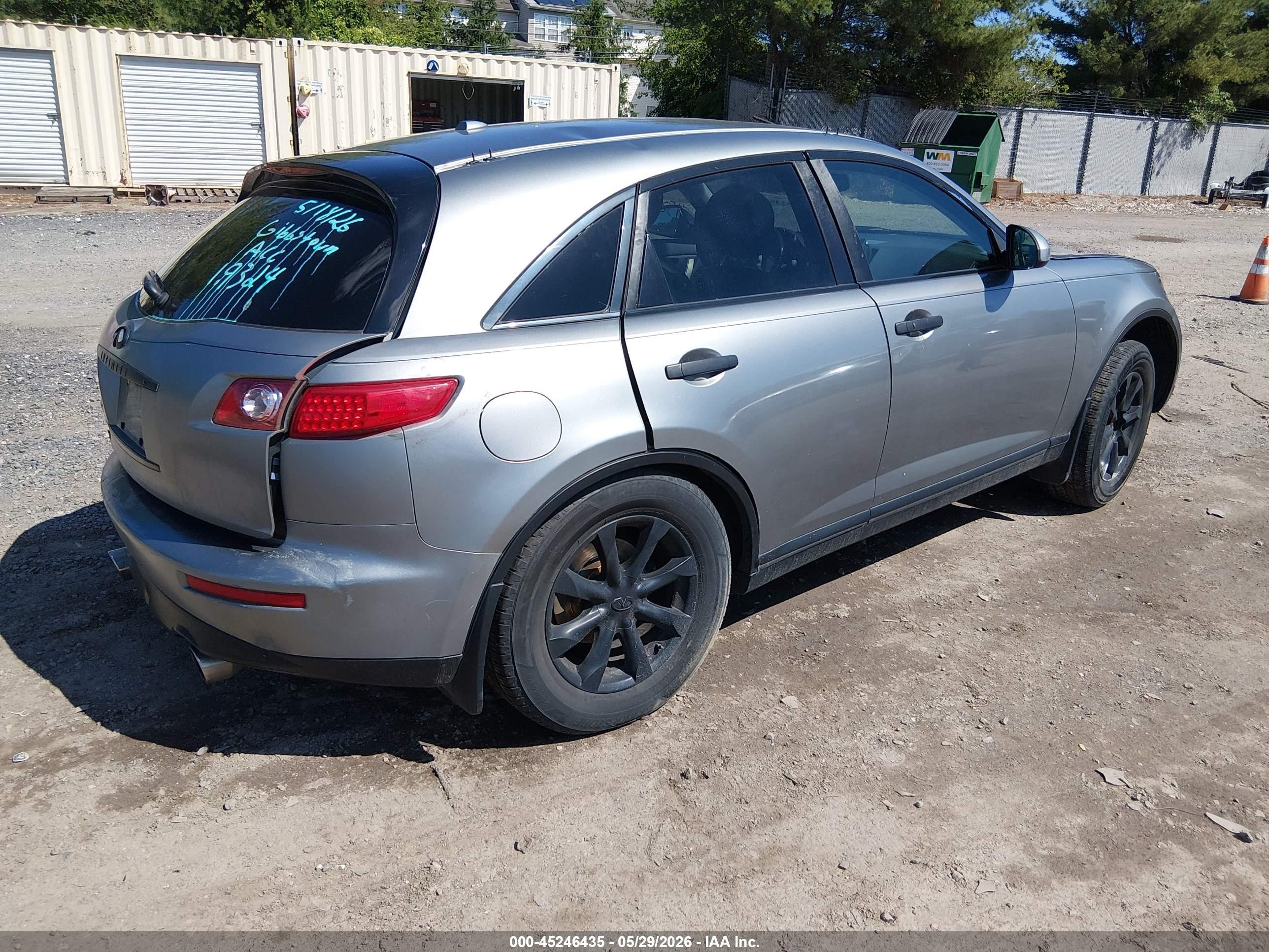 2008 Infiniti Fx35   Gray vin: JNRAS08W98X205066