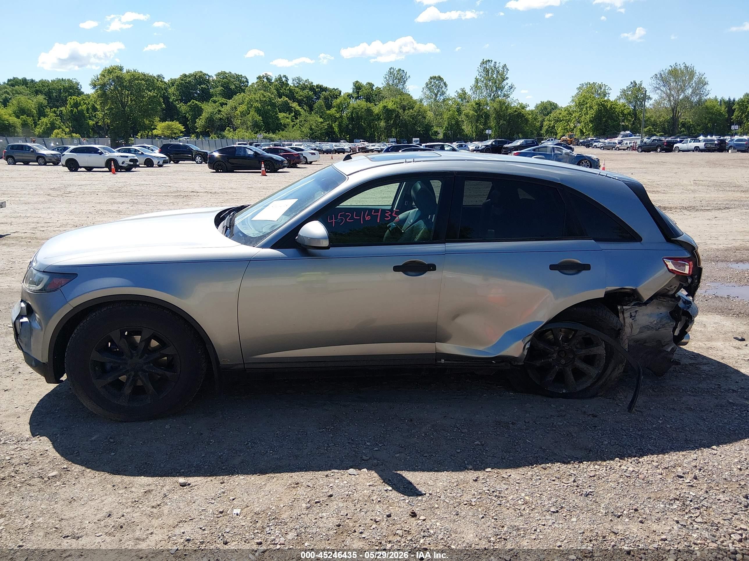 2008 Infiniti Fx35   Gray vin: JNRAS08W98X205066