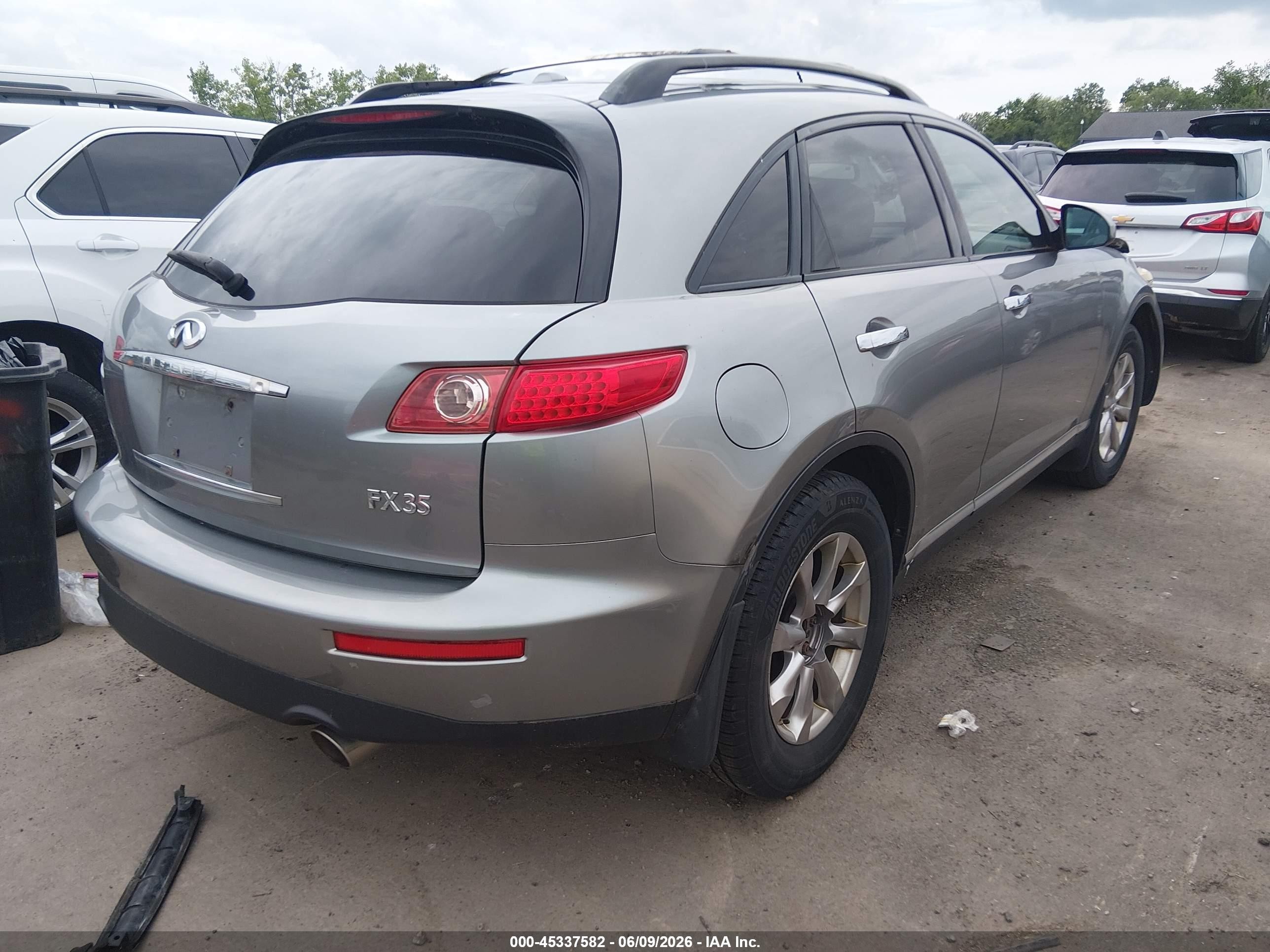 2008 Infiniti Fx35   Gray vin: JNRAS08W98X209201