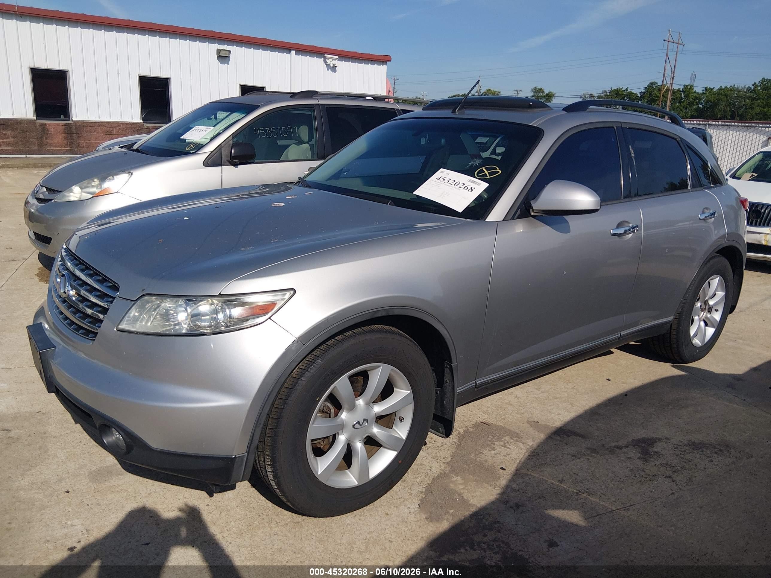 2003 Infiniti Fx35   Gray vin: JNRAS08WX3X003863