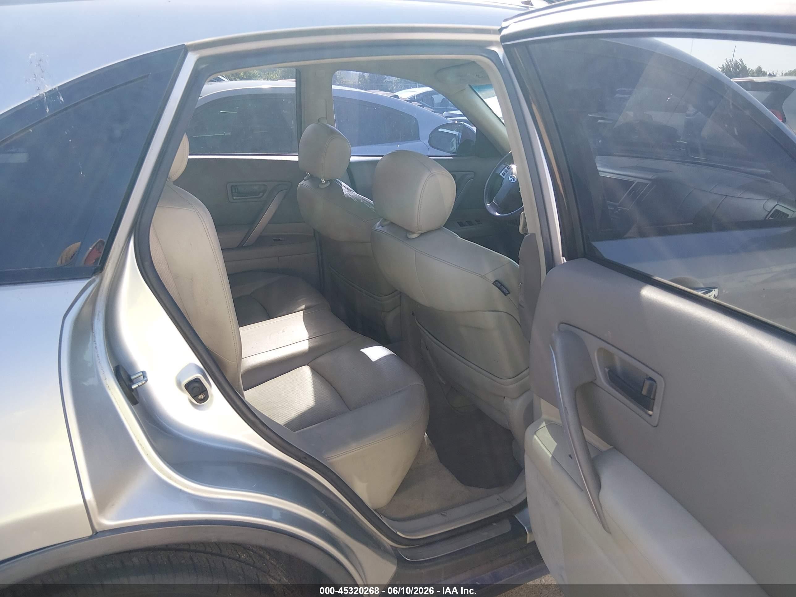 2003 Infiniti Fx35   Gray vin: JNRAS08WX3X003863