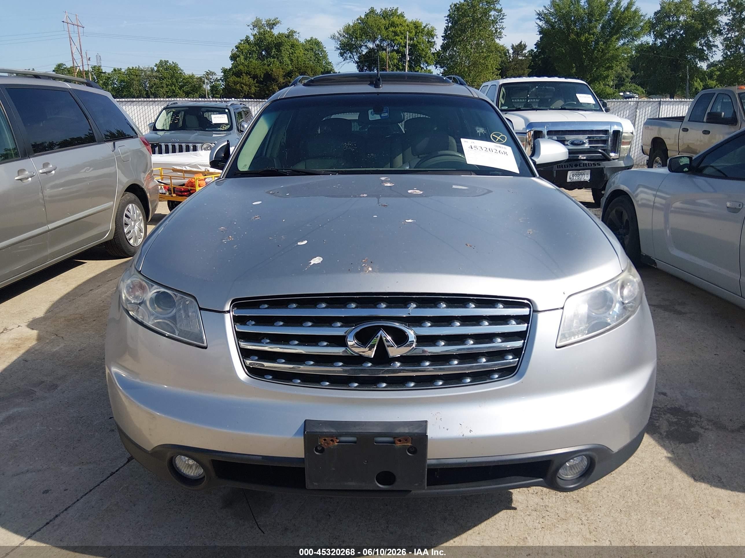 2003 Infiniti Fx35   Gray vin: JNRAS08WX3X003863