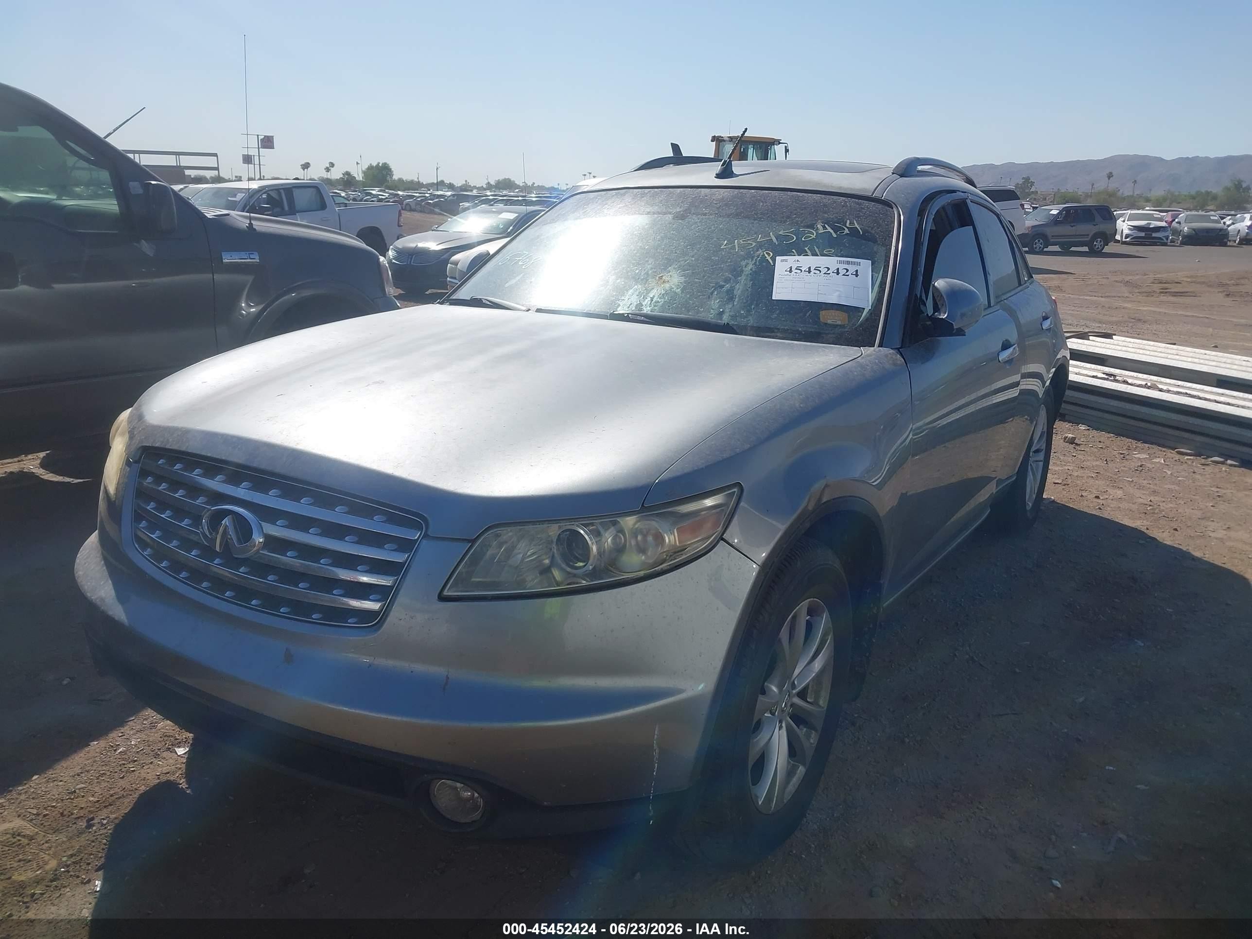 2003 Infiniti Fx35   Gray vin: JNRAS08WX3X205330