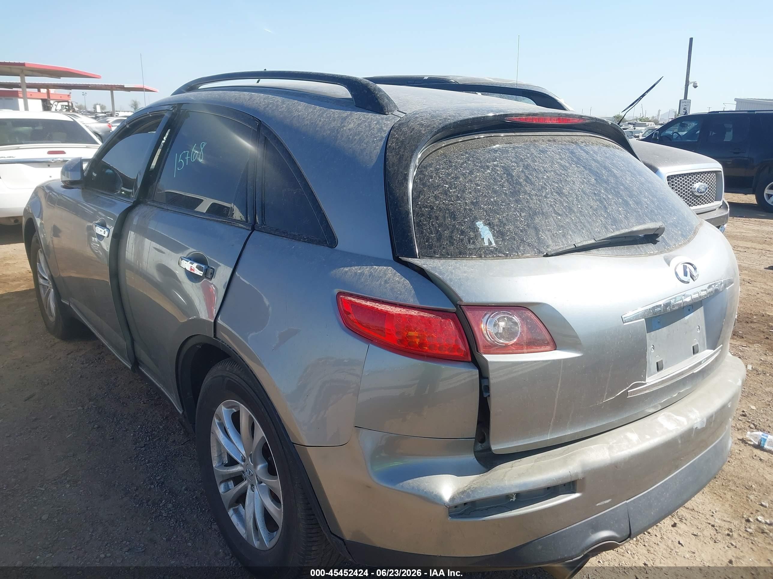 2003 Infiniti Fx35   Gray vin: JNRAS08WX3X205330