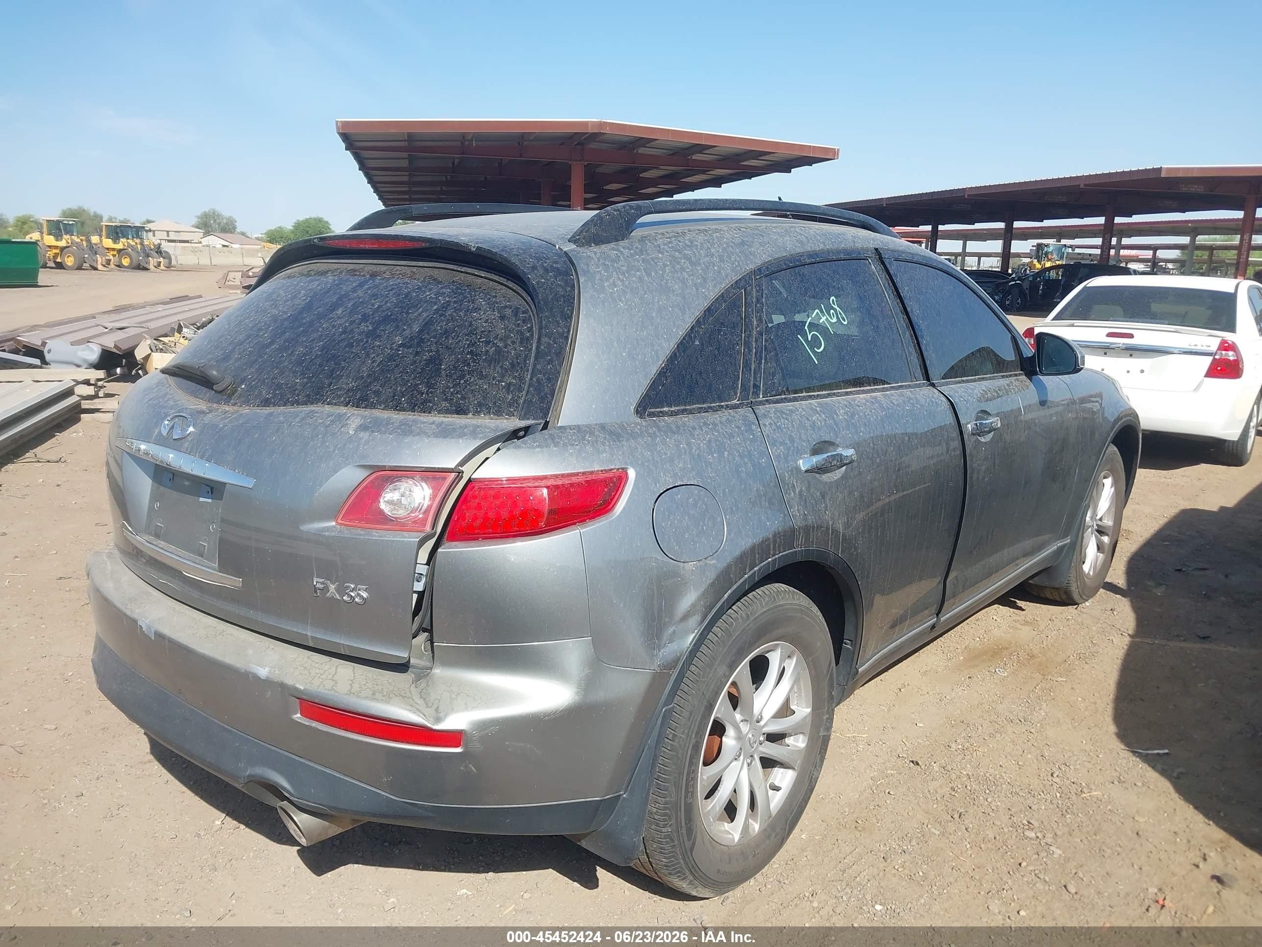 2003 Infiniti Fx35   Gray vin: JNRAS08WX3X205330