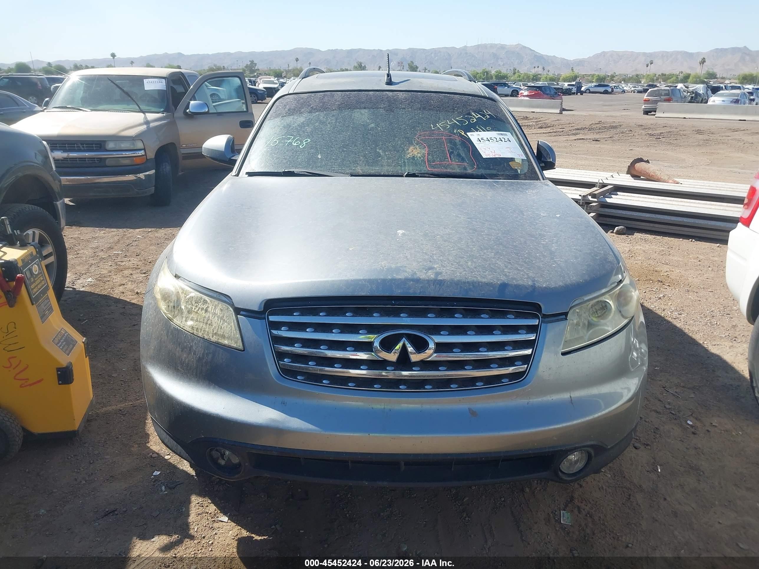 2003 Infiniti Fx35   Gray vin: JNRAS08WX3X205330