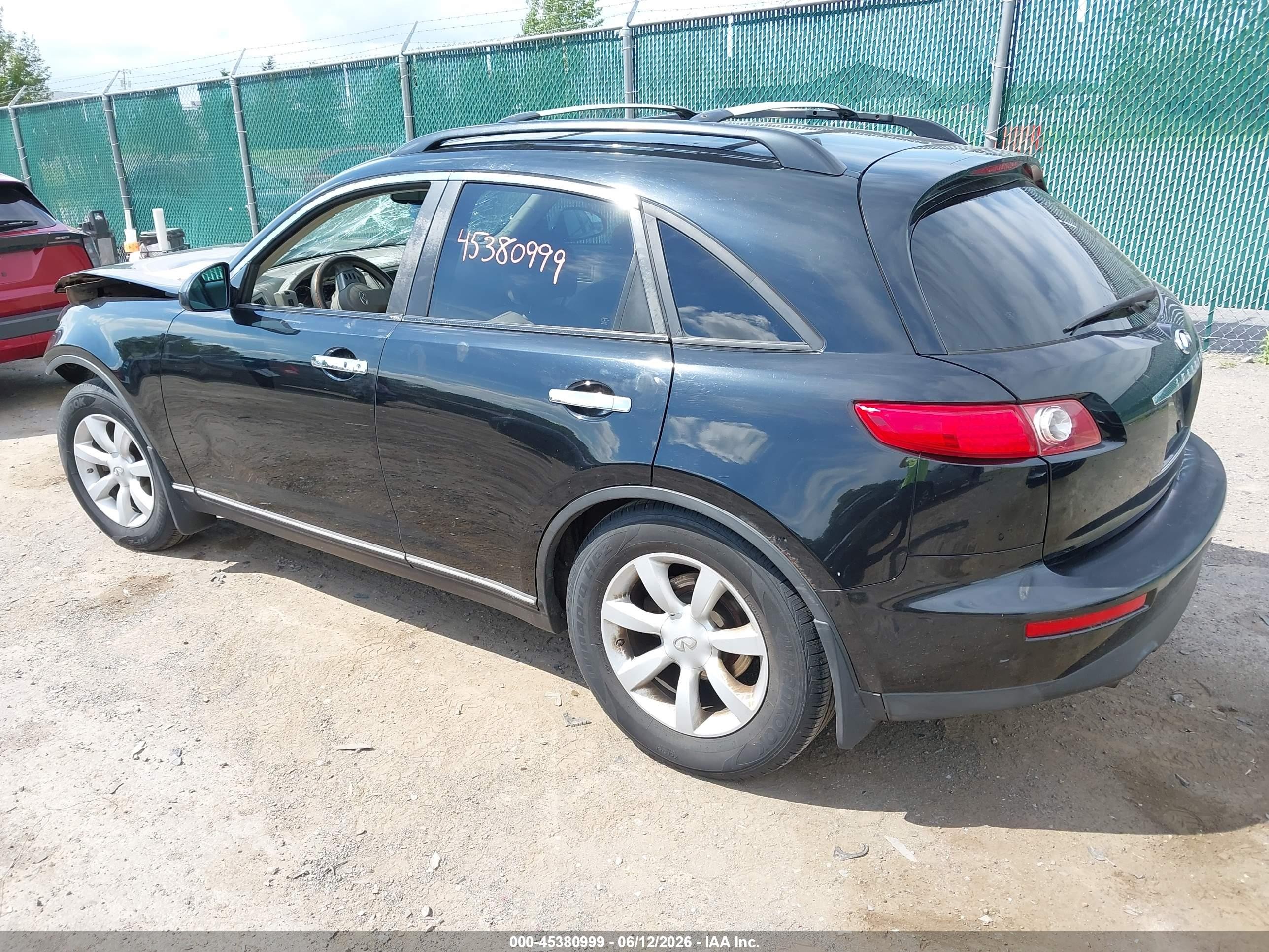 2004 Infiniti Fx35   Black vin: JNRAS08WX4X223344