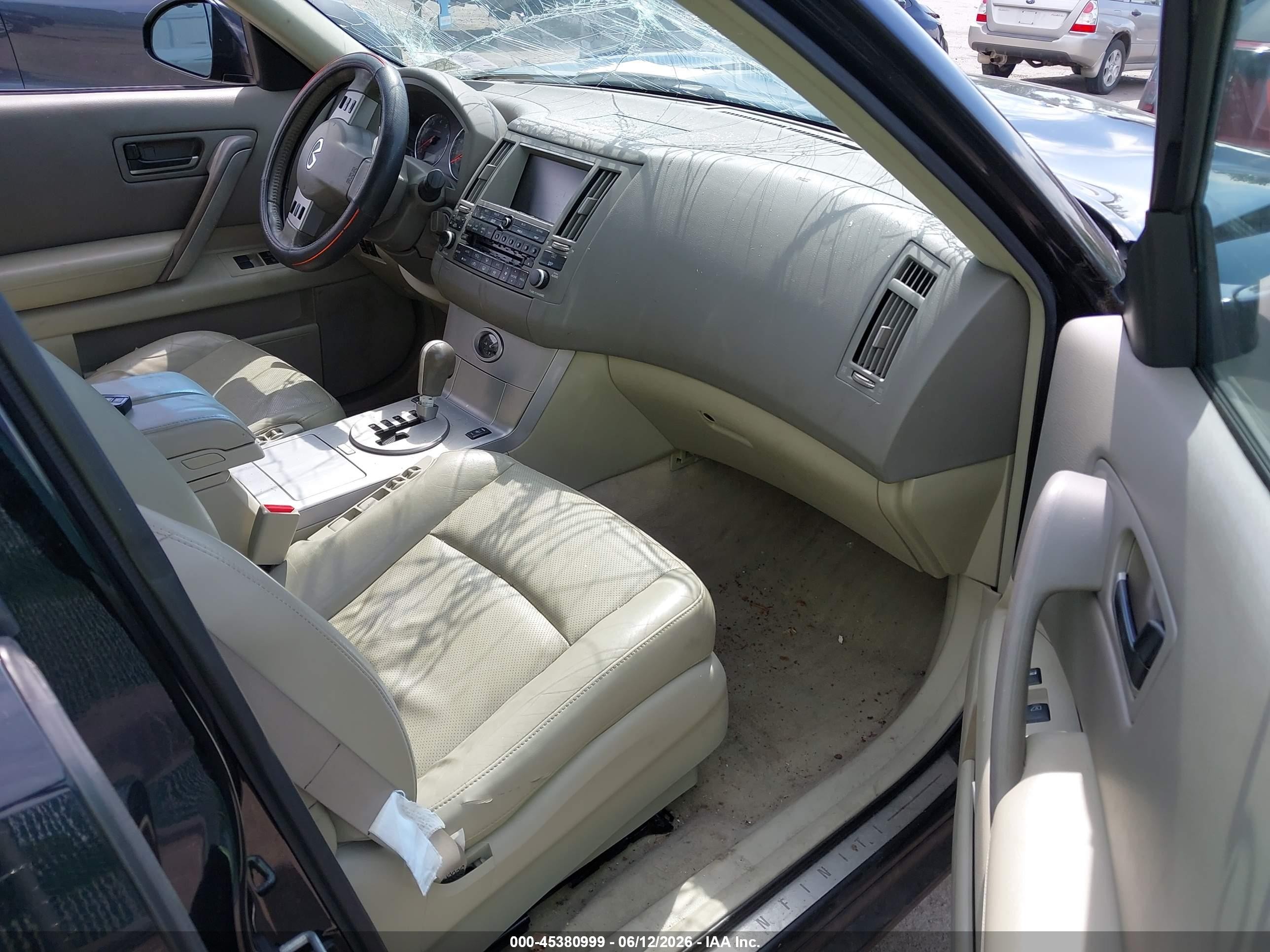 2004 Infiniti Fx35   Black vin: JNRAS08WX4X223344