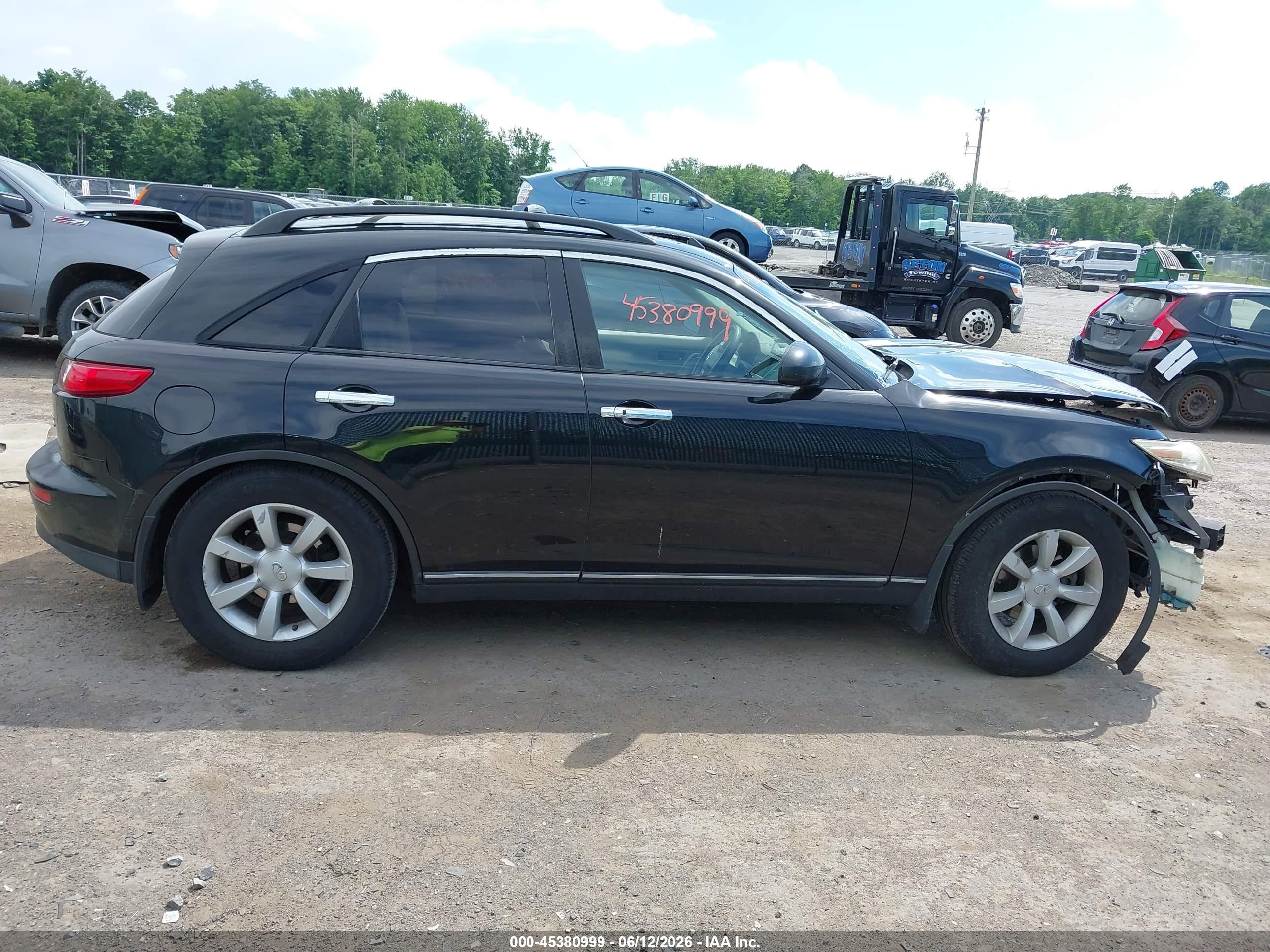 2004 Infiniti Fx35   Black vin: JNRAS08WX4X223344