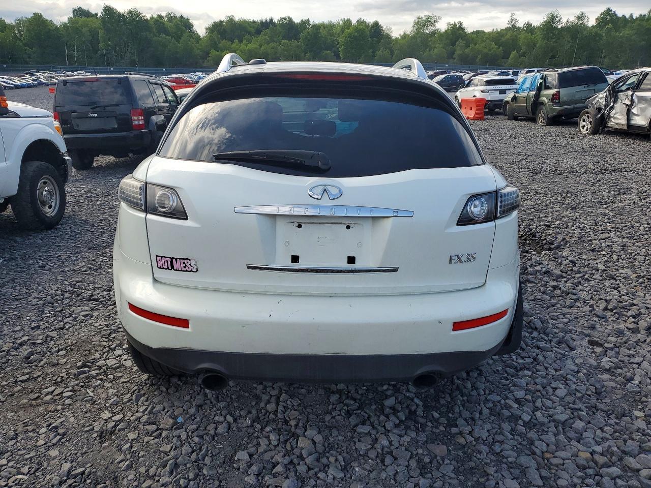 2005 Infiniti Fx35 Base Белый vin: JNRAS08WX5X207338