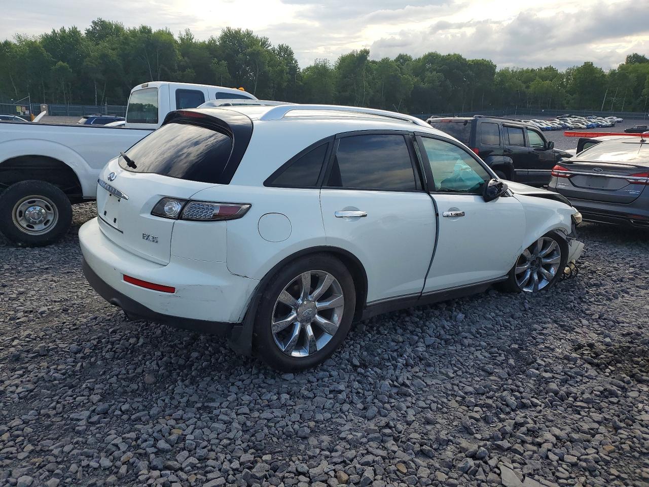 2005 Infiniti Fx35 Base Белый vin: JNRAS08WX5X207338