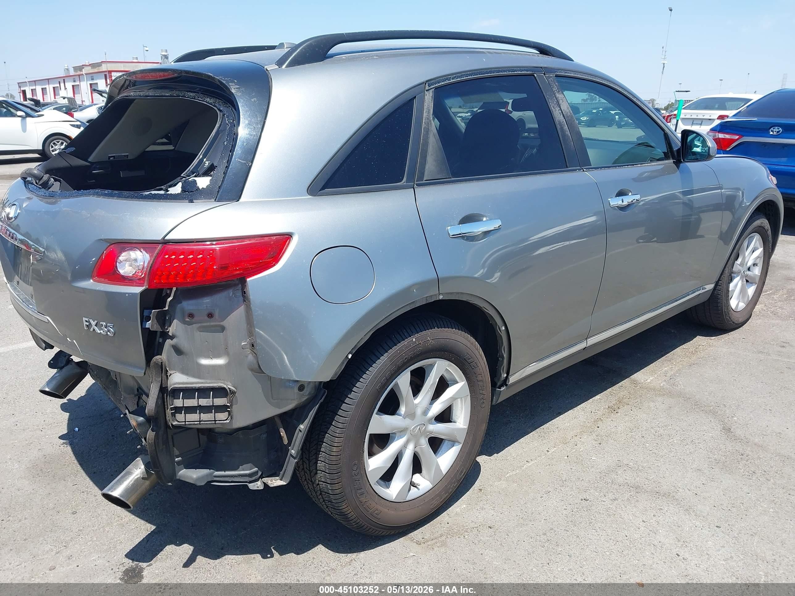 2006 Infiniti Fx35   Silver vin: JNRAS08WX6X203372