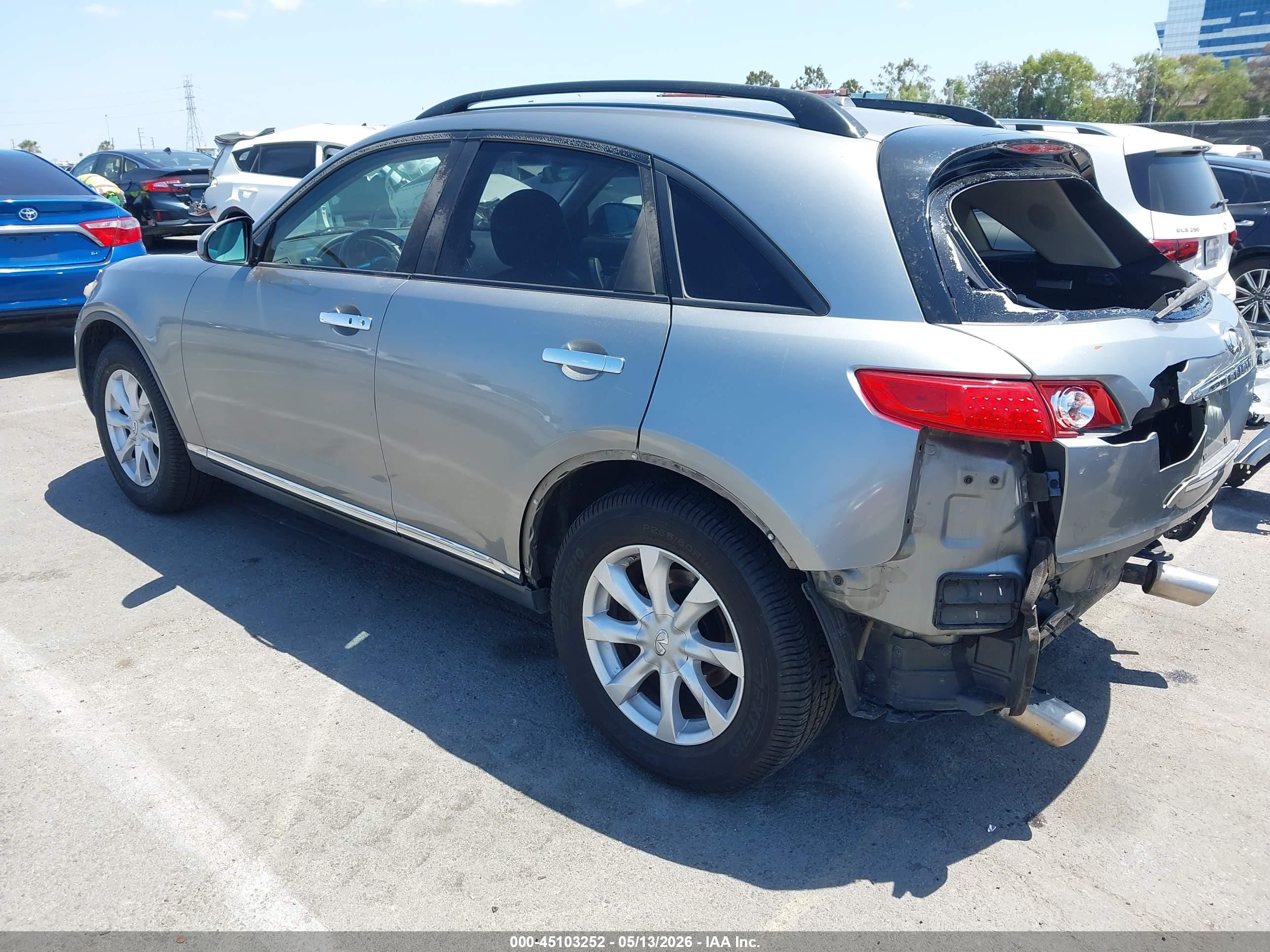 2006 Infiniti Fx35   Silver vin: JNRAS08WX6X203372