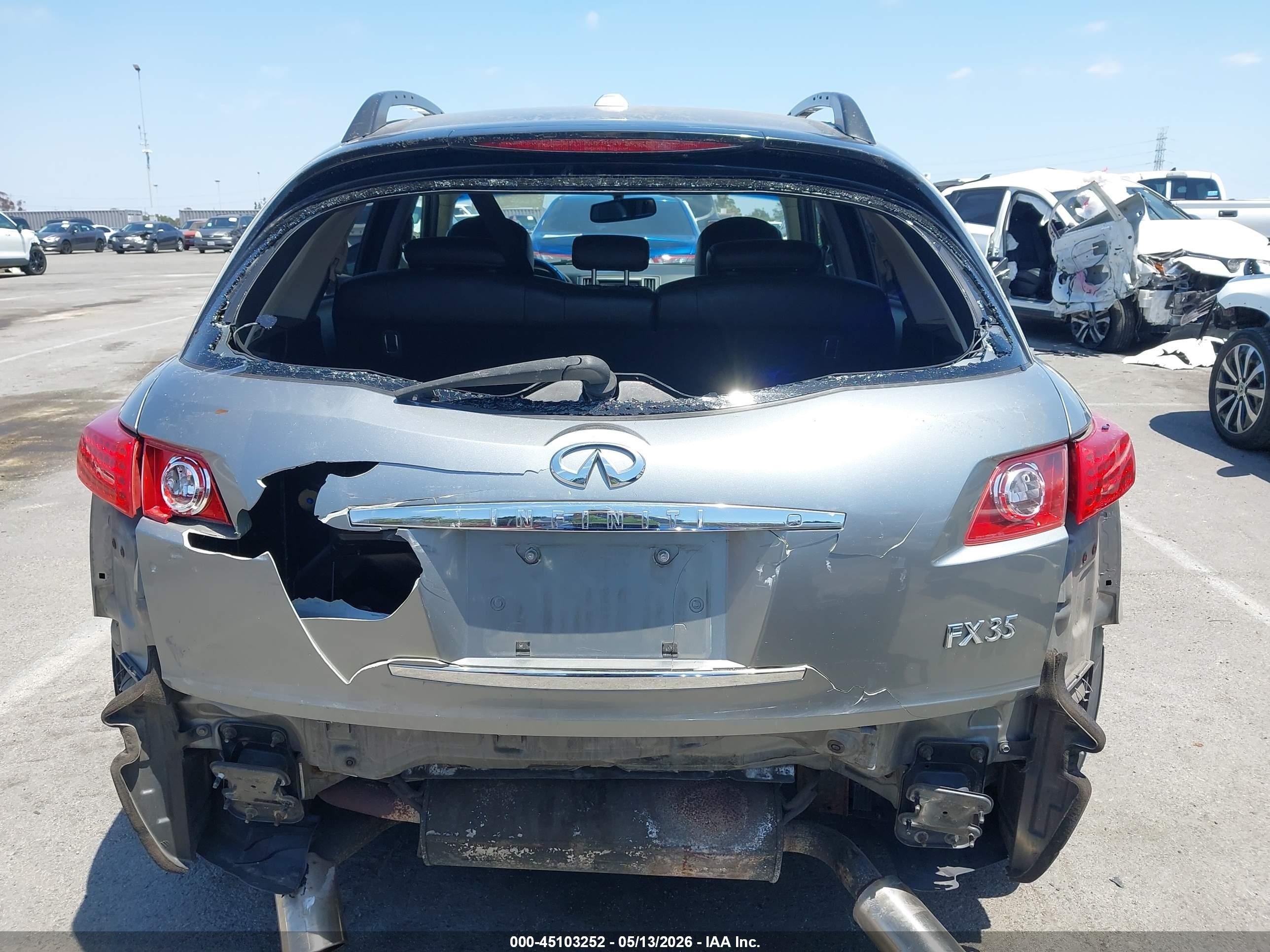 2006 Infiniti Fx35   Silver vin: JNRAS08WX6X203372