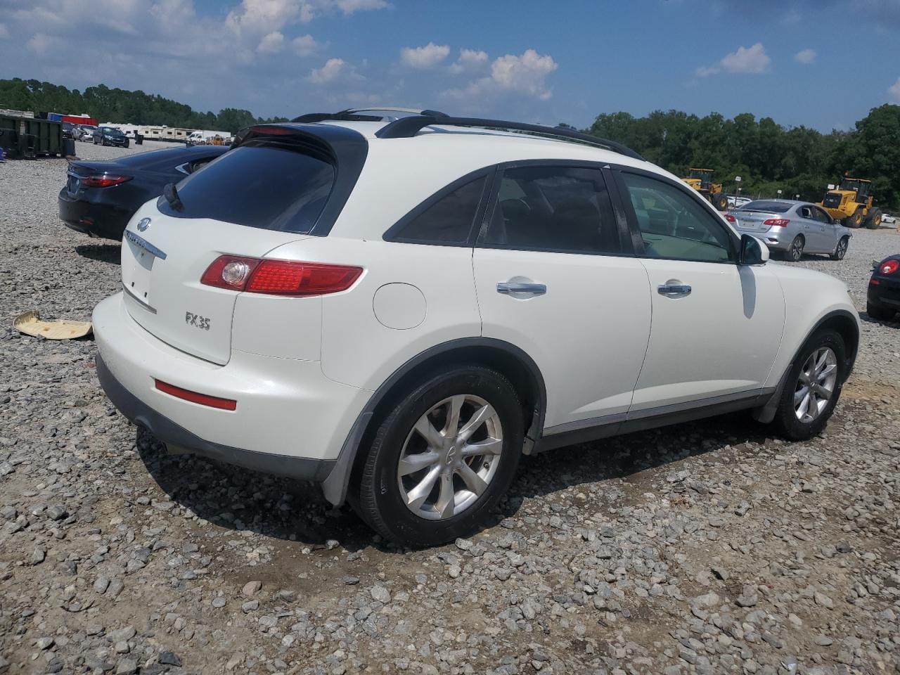 2007 Infiniti Fx35 White vin: JNRAS08WX7X204104