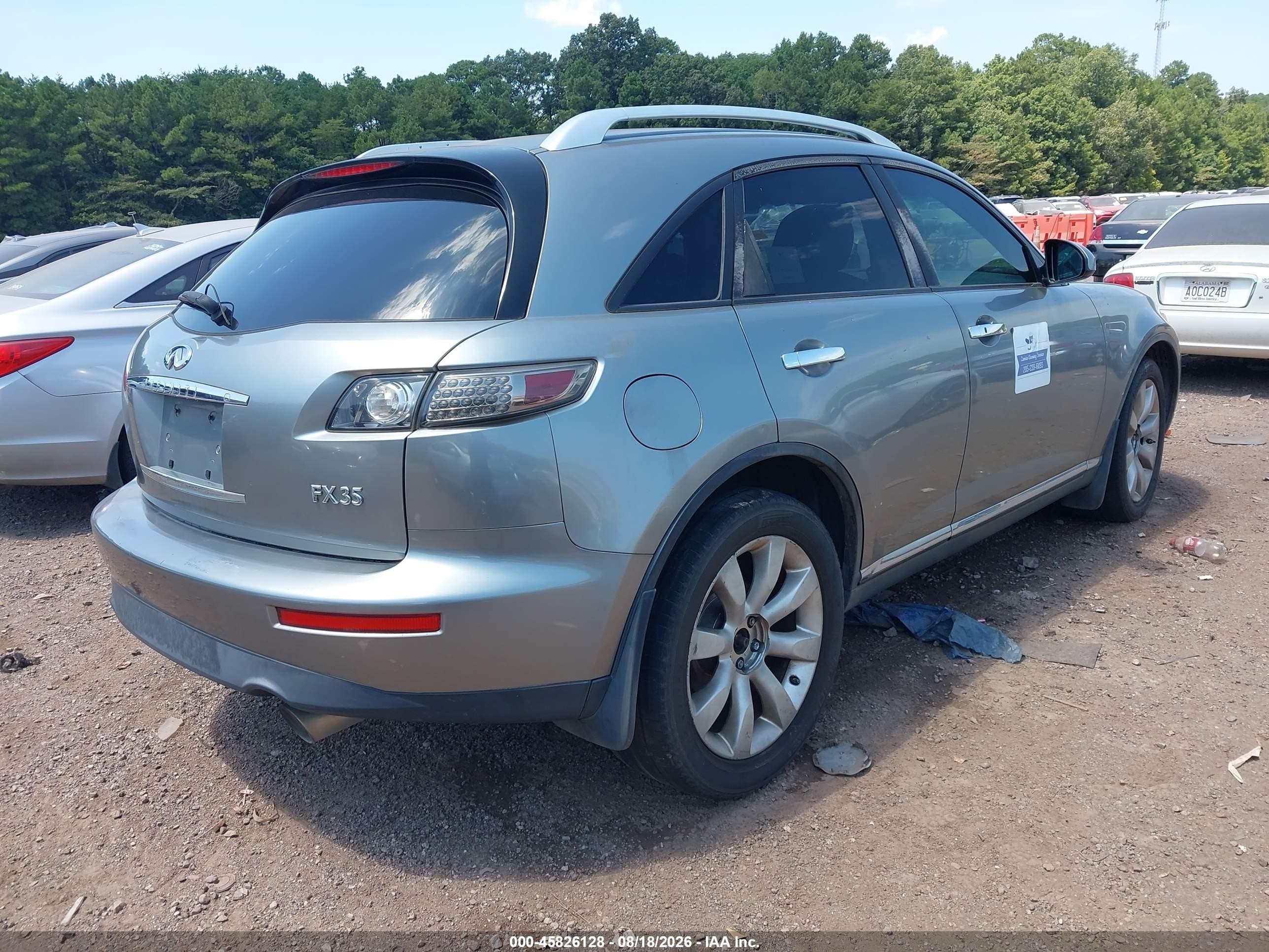 2007 Infiniti Fx35   Gray vin: JNRAS08WX7X208377
