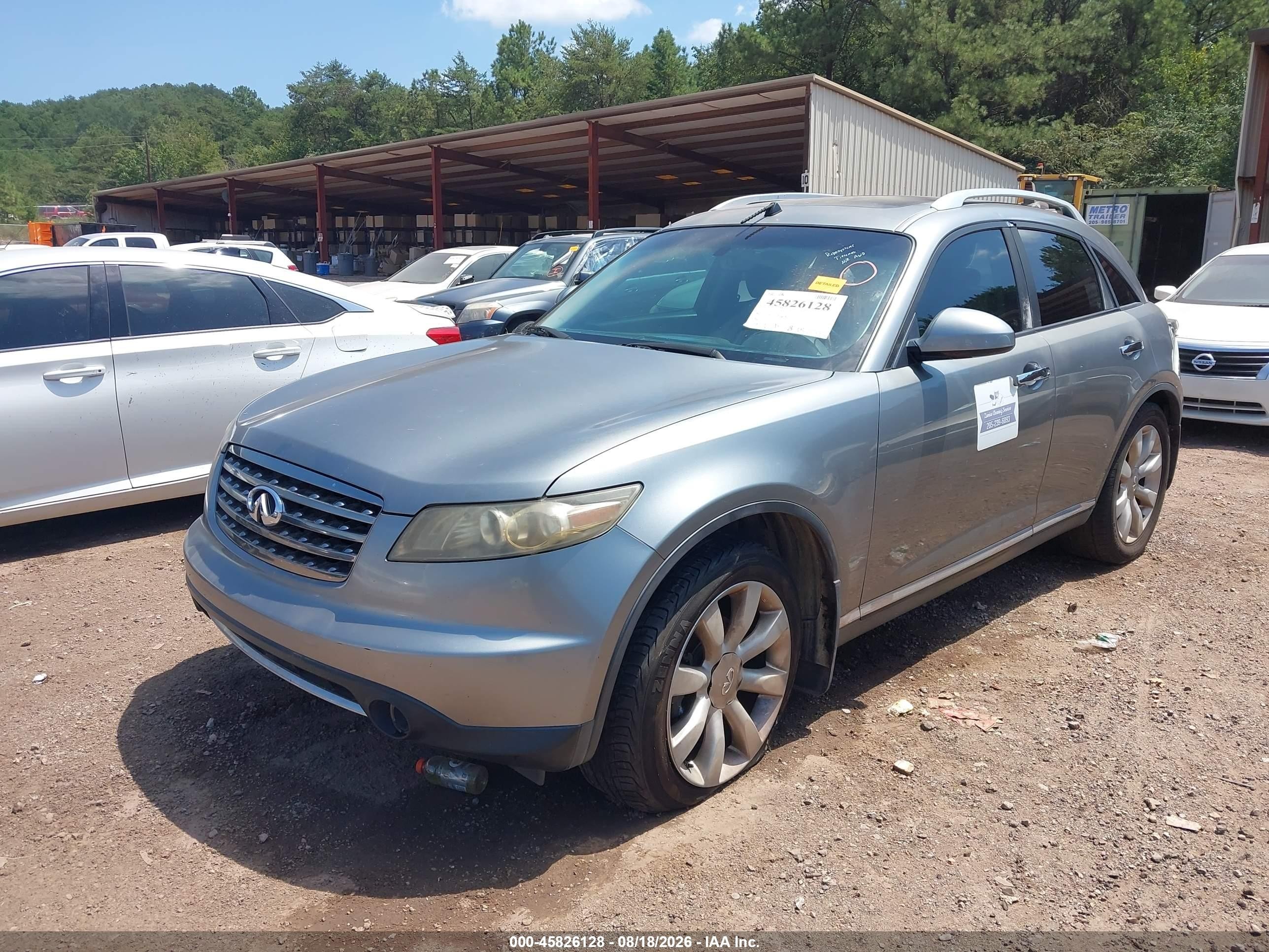 2007 Infiniti Fx35   Gray vin: JNRAS08WX7X208377