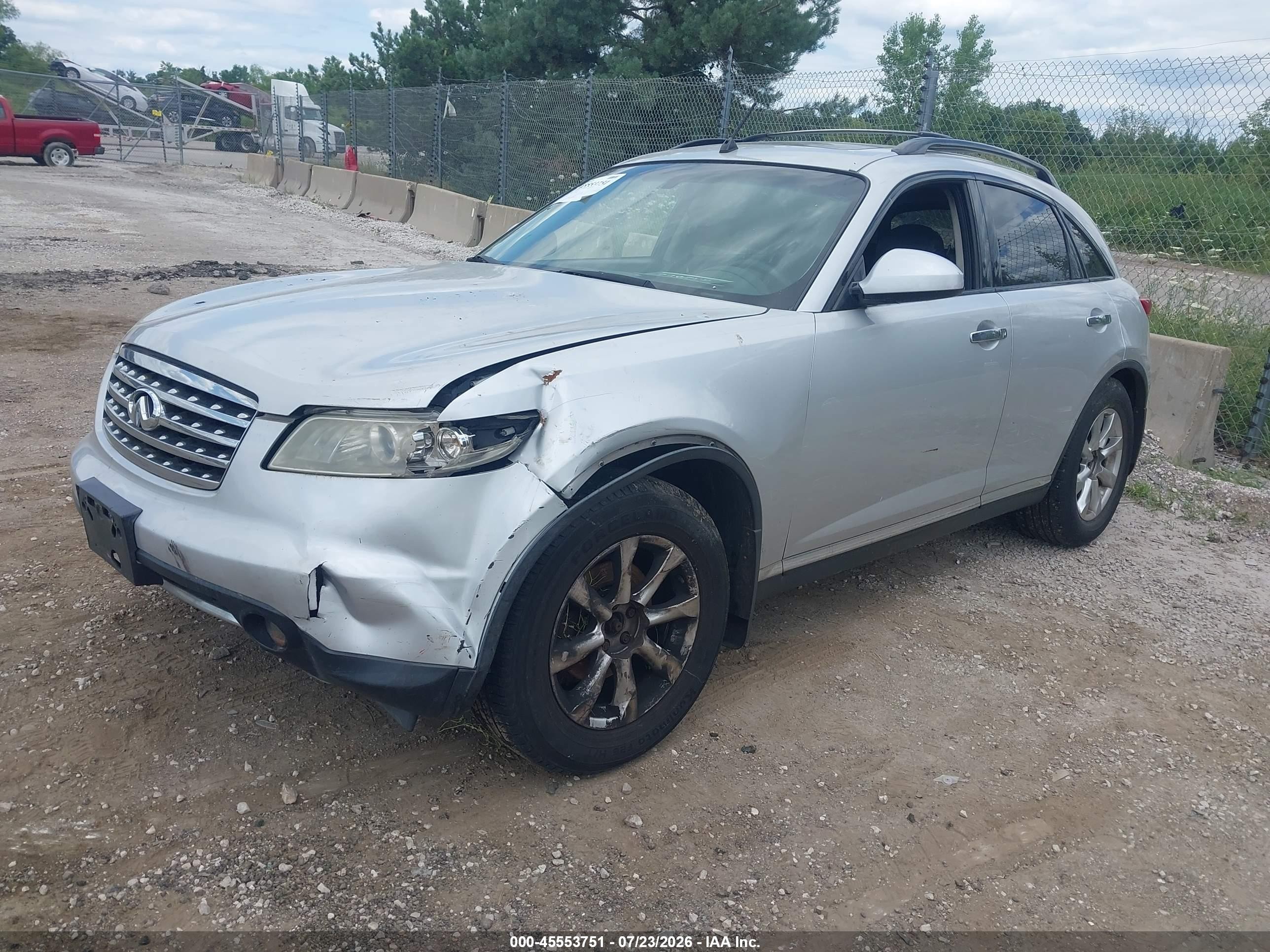 2008 Infiniti Fx35 Silver vin: JNRAS08WX8X202919