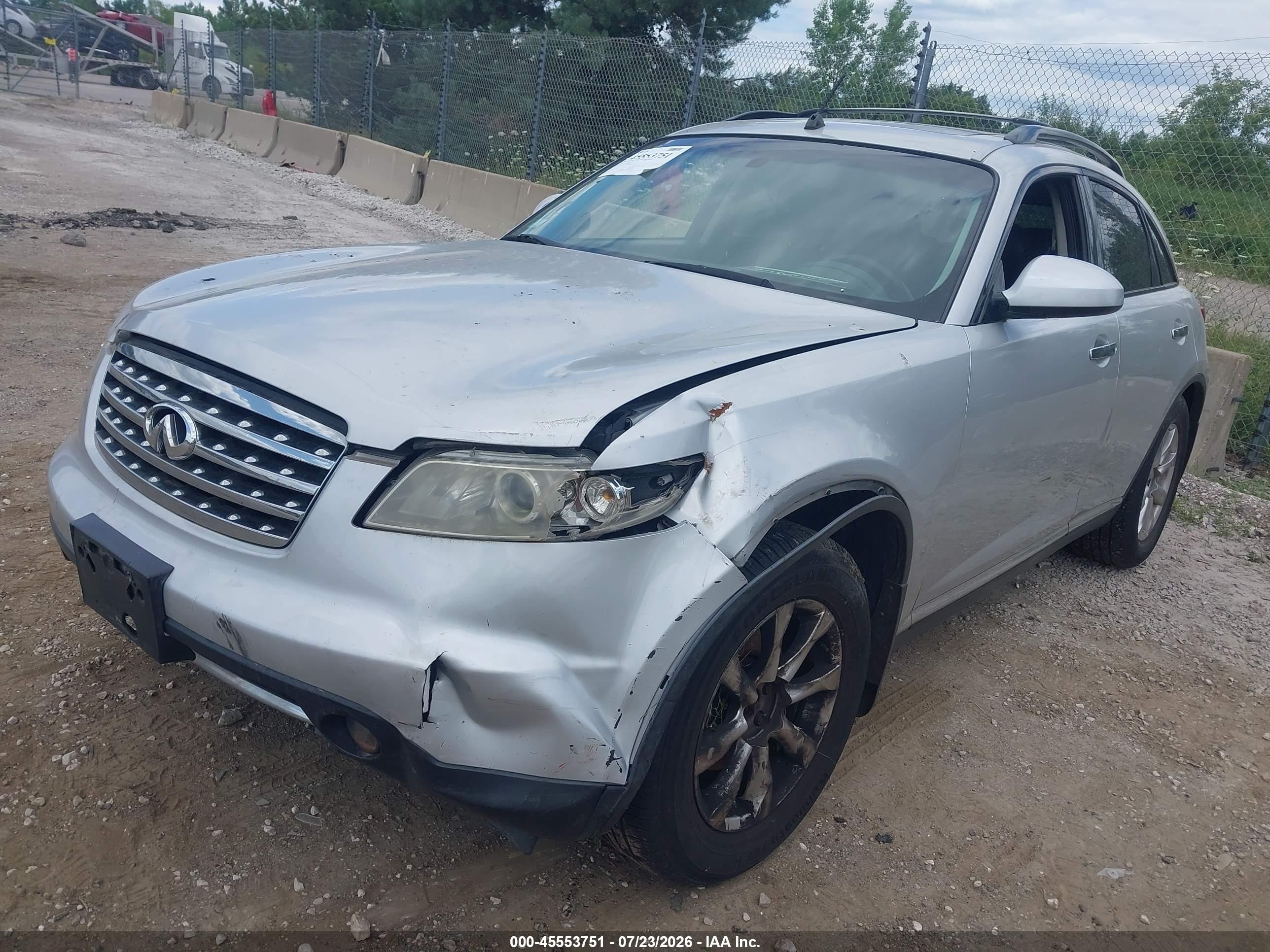 2008 Infiniti Fx35 Silver vin: JNRAS08WX8X202919