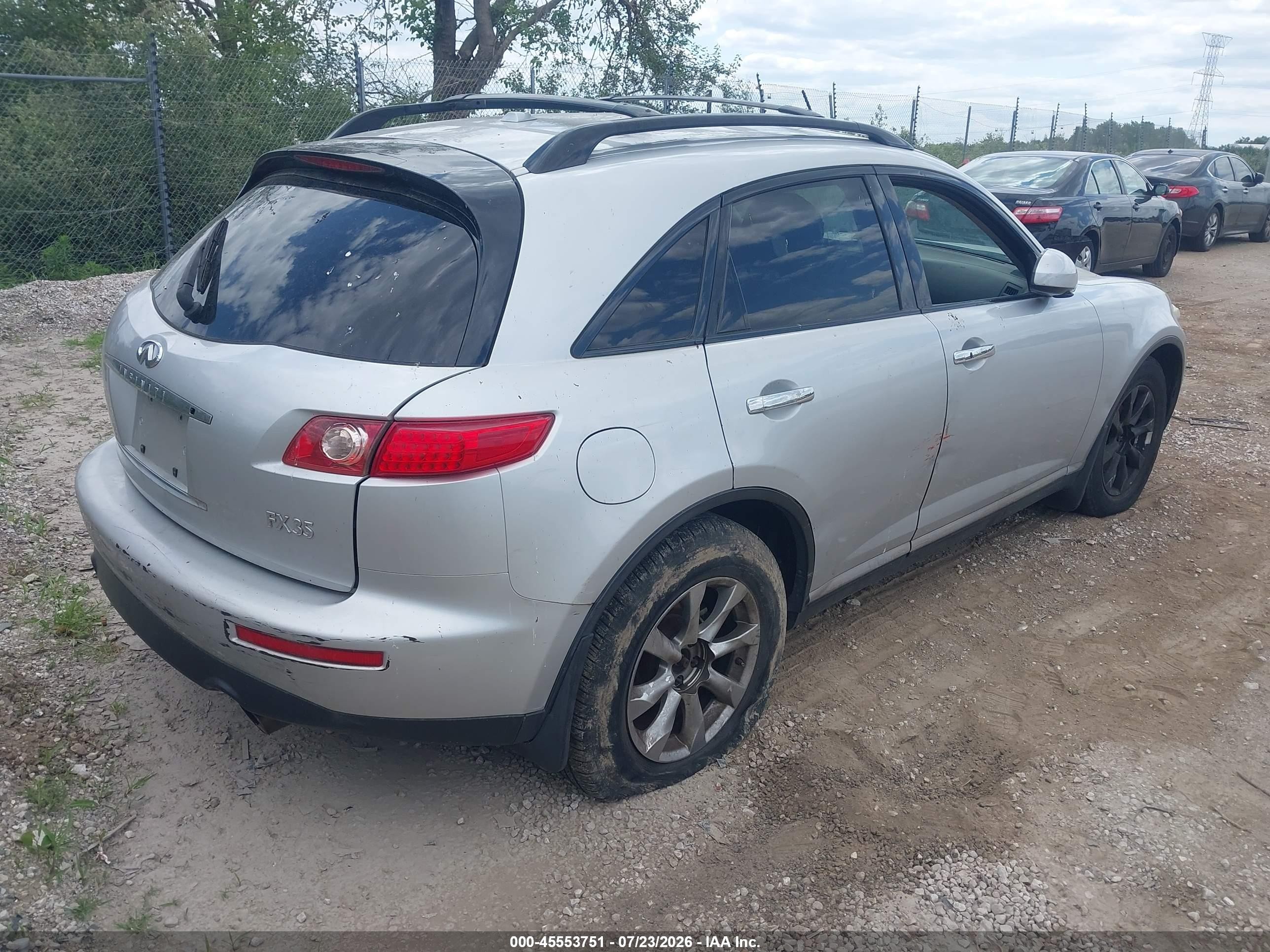 2008 Infiniti Fx35 Silver vin: JNRAS08WX8X202919