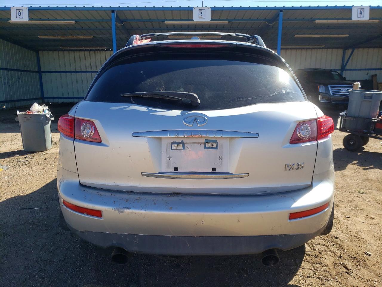 2008 Infiniti Fx35 Base Silver vin: JNRAS08WX8X204735