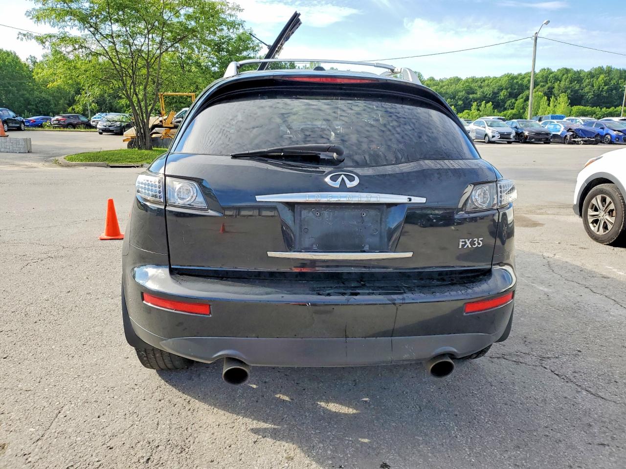 2008 Infiniti Fx35 Base Black vin: JNRAS08WX8X206436