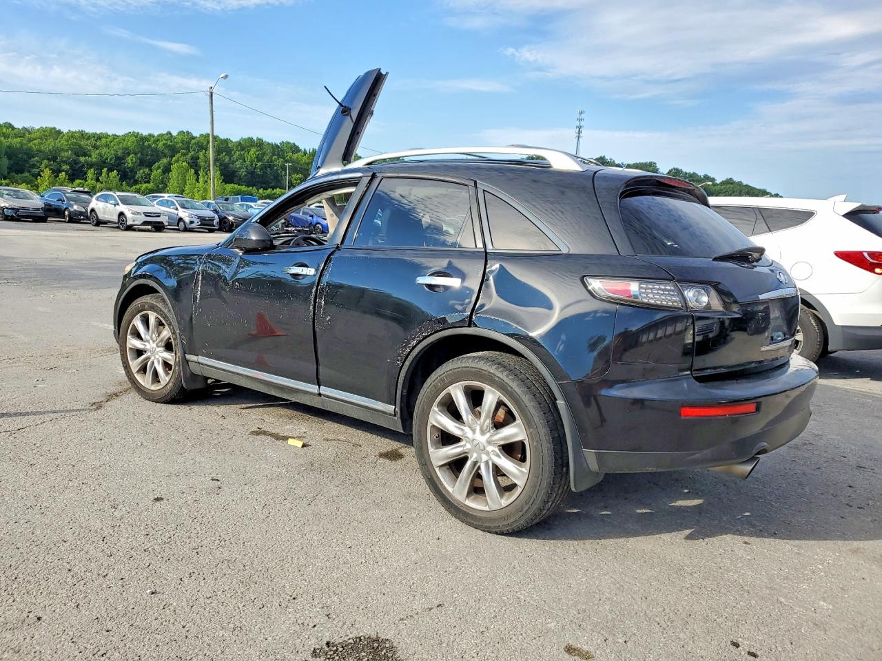 2008 Infiniti Fx35 Base Black vin: JNRAS08WX8X206436
