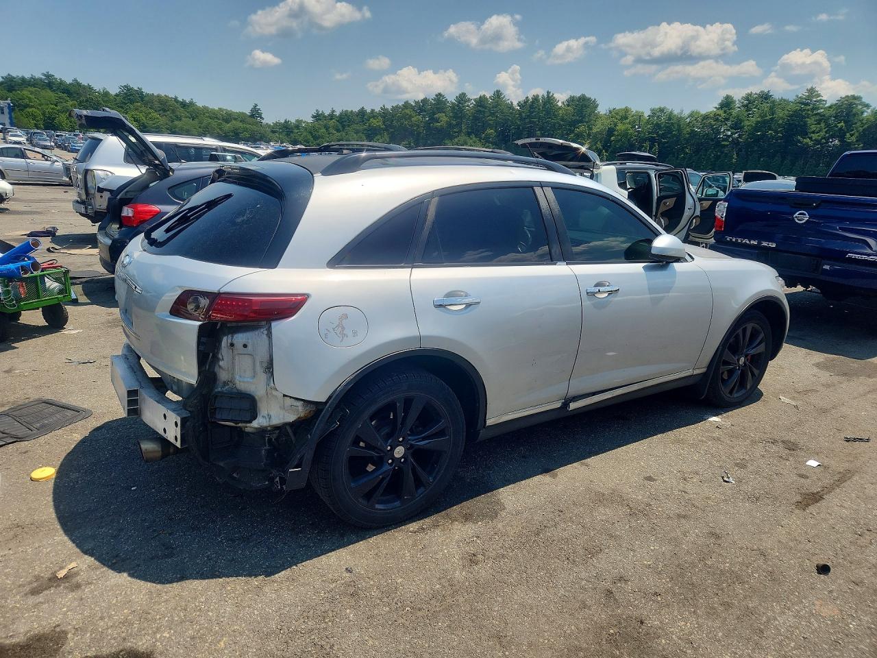 2008 Infiniti Fx35 Silver vin: JNRAS08WX8X206601