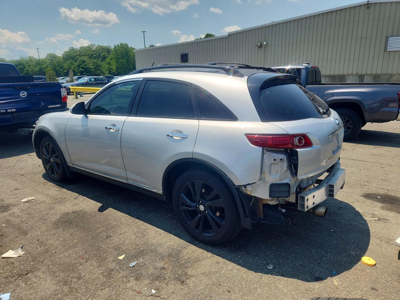 2008 Infiniti Fx35 Silver vin: JNRAS08WX8X206601