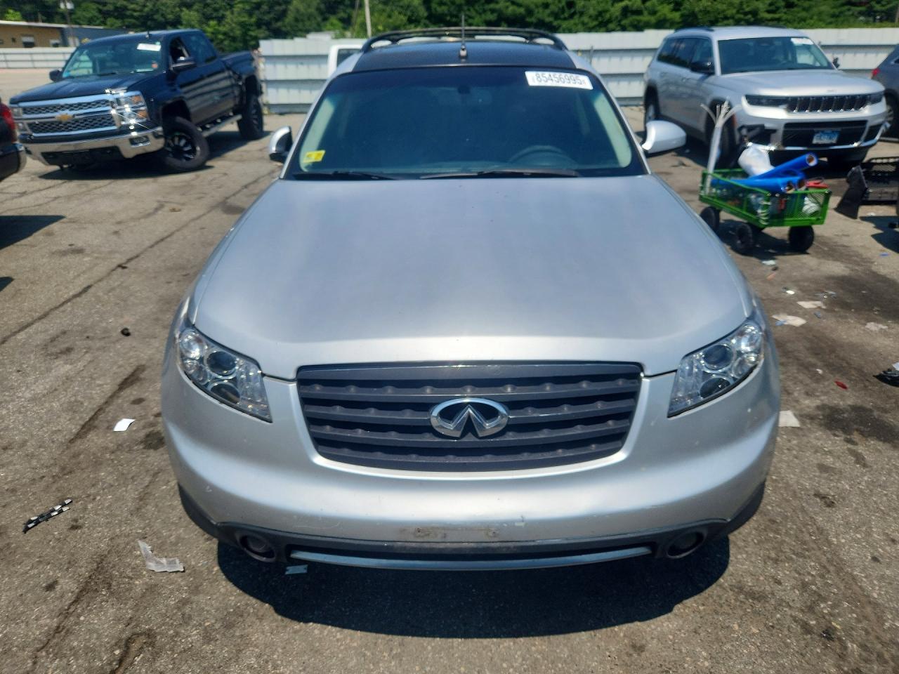 2008 Infiniti Fx35 Silver vin: JNRAS08WX8X206601
