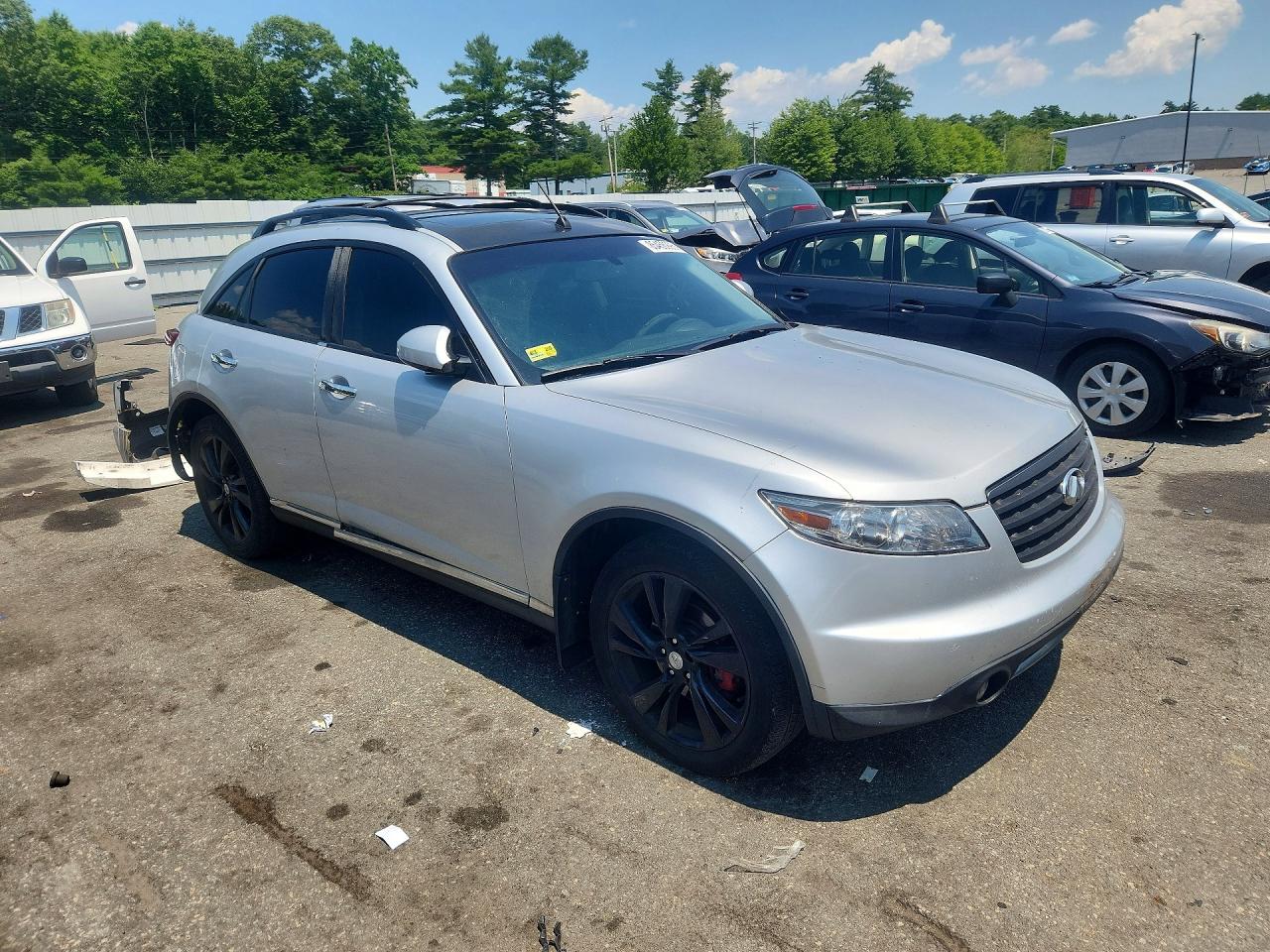 2008 Infiniti Fx35 Silver vin: JNRAS08WX8X206601