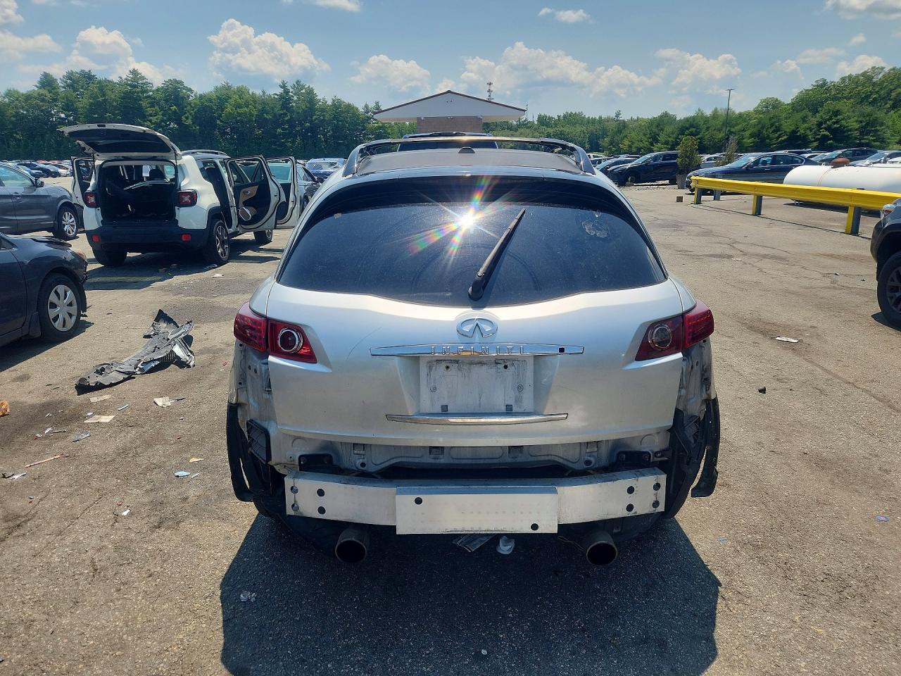 2008 Infiniti Fx35 Silver vin: JNRAS08WX8X206601