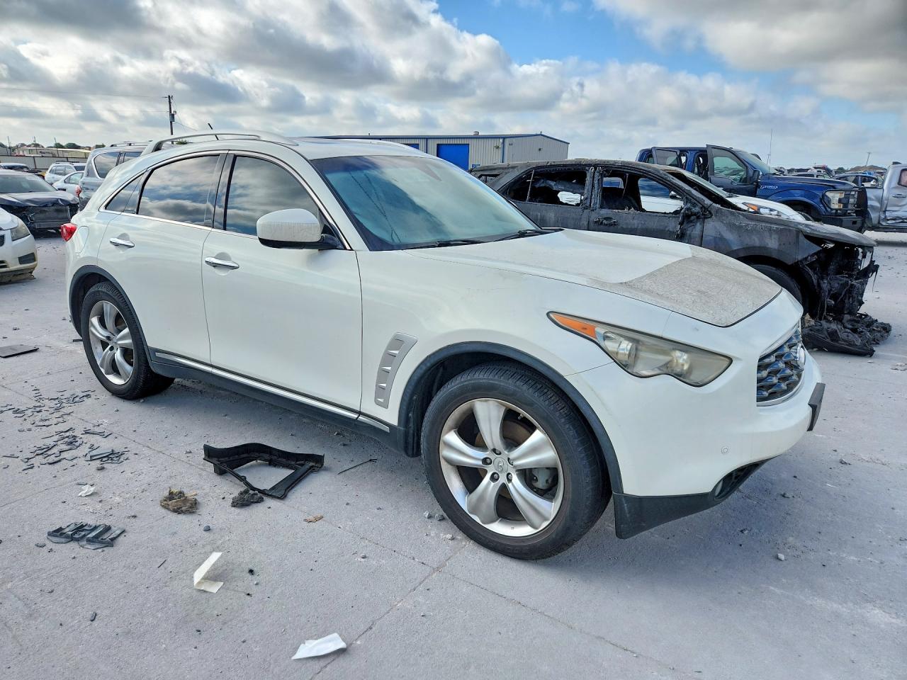 2009 Infiniti Fx35 Base White vin: JNRAS18U79M103255