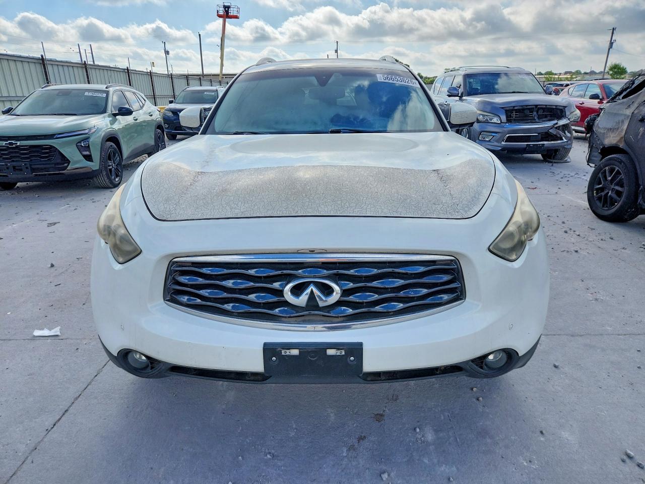 2009 Infiniti Fx35 Base White vin: JNRAS18U79M103255