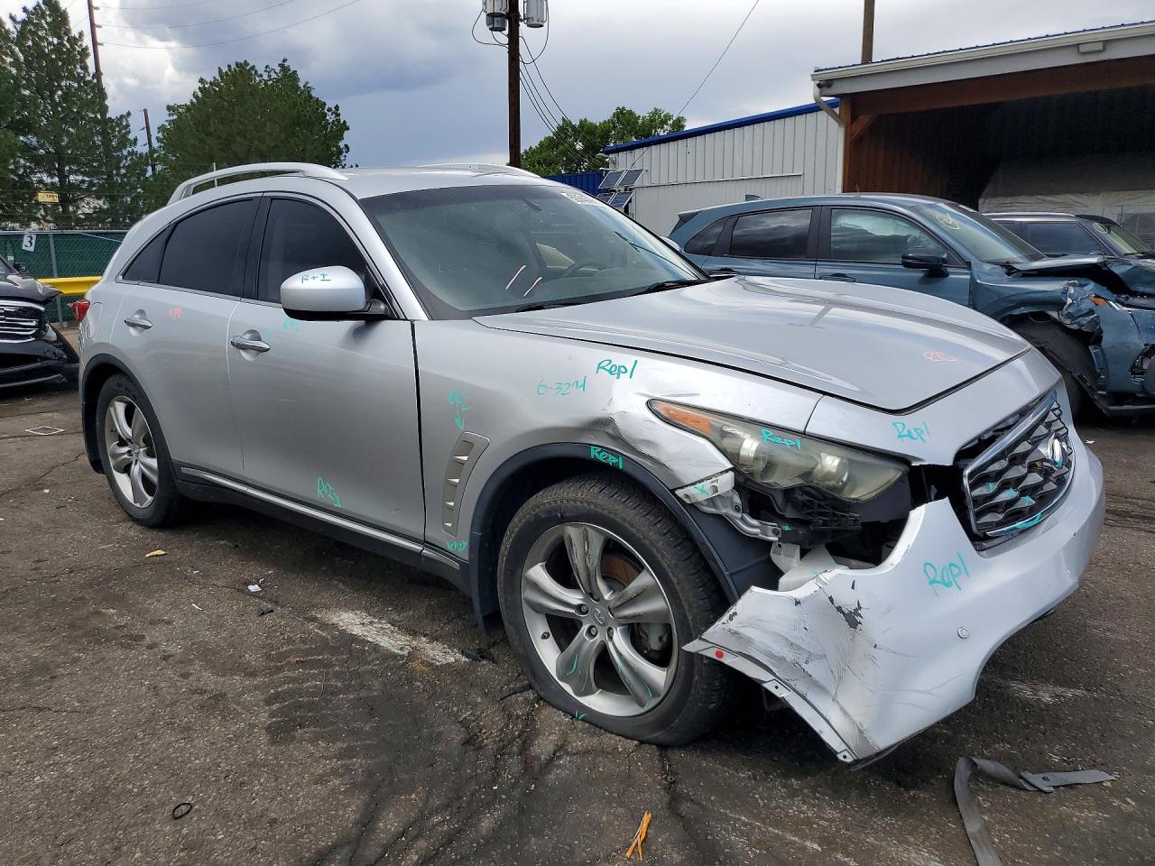 2009 Infiniti Fx35 Base Silver vin: JNRAS18U79M104423